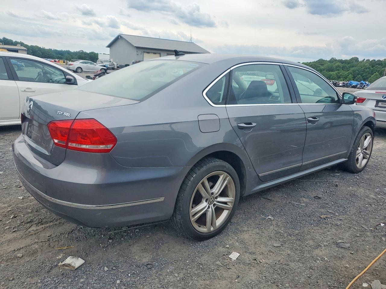 2014 Volkswagen Passat Sel Gray vin: 1VWCN7A3XEC089255