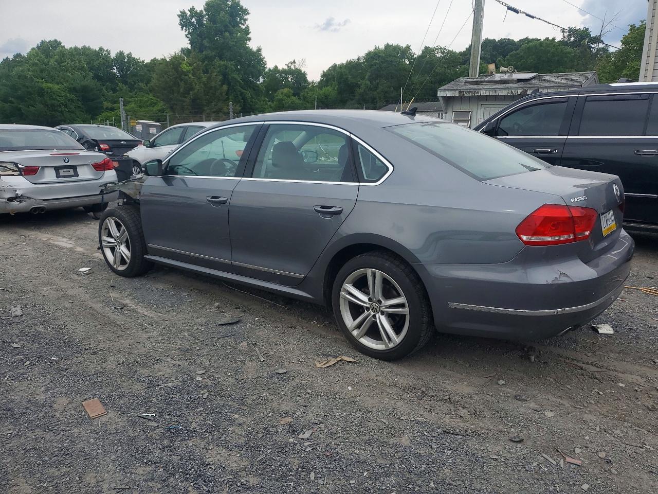 2014 Volkswagen Passat Sel Gray vin: 1VWCN7A3XEC089255