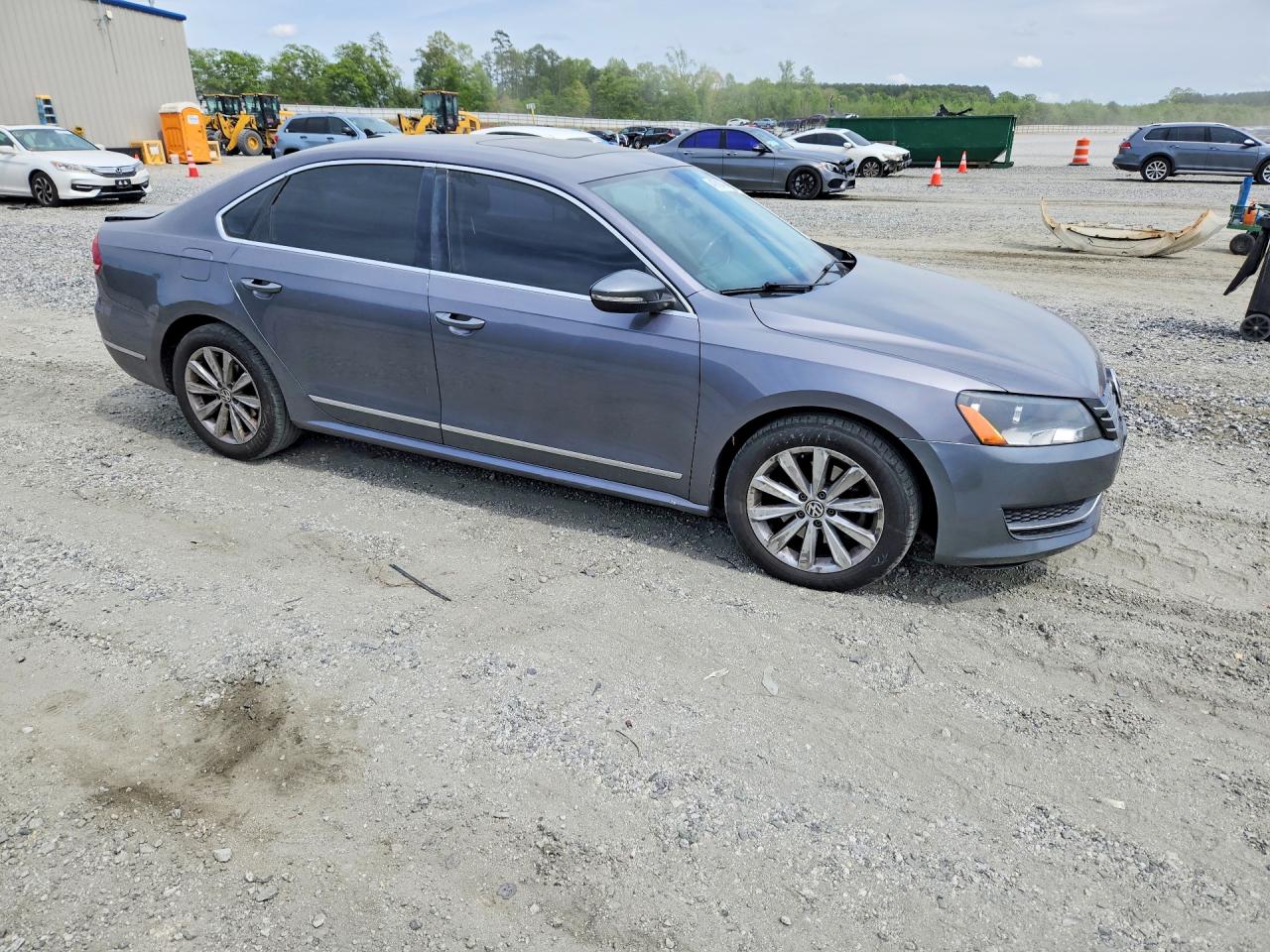 2012 Volkswagen Passat Sel Gray vin: 1VWCP7A30CC036751