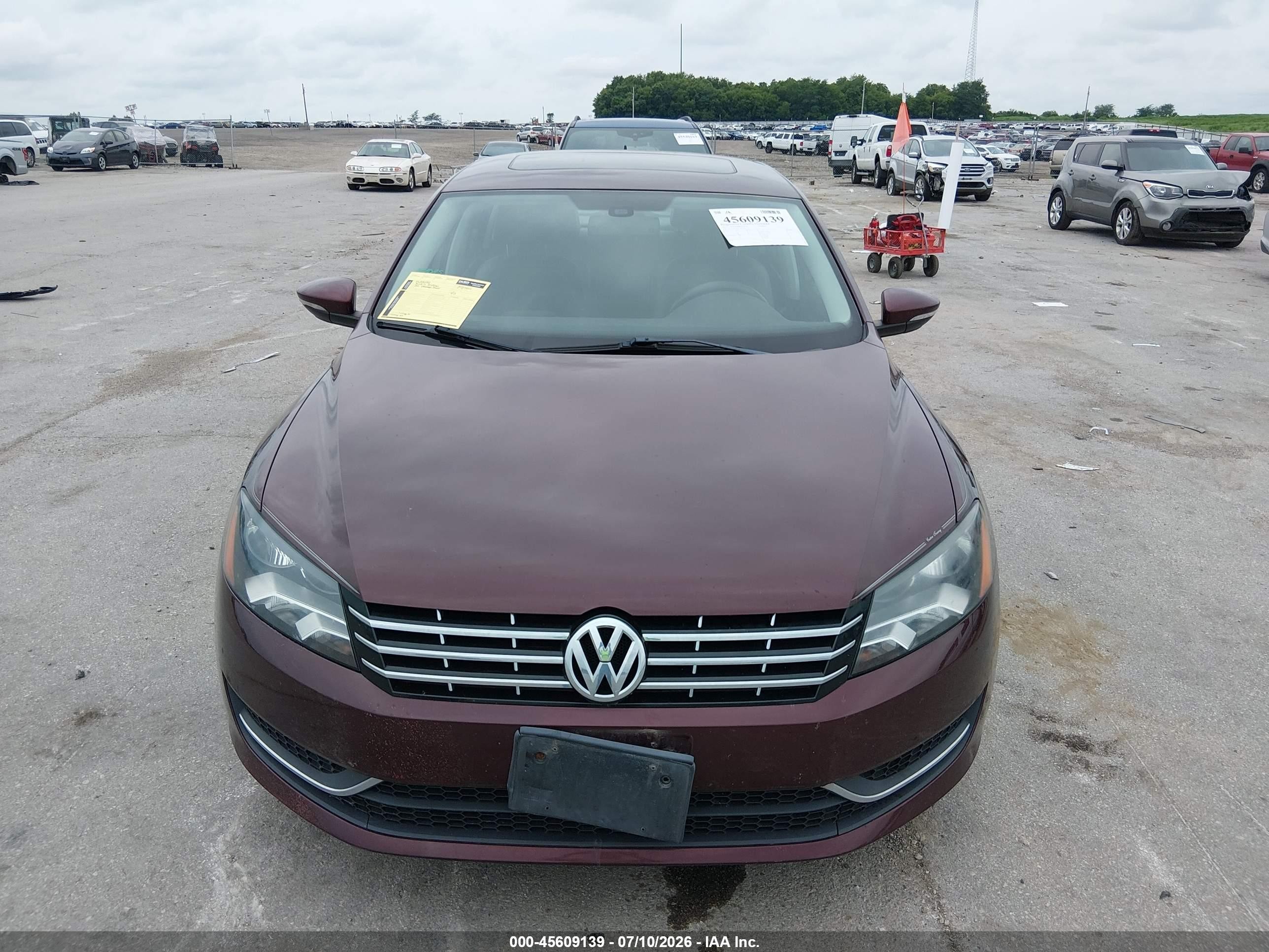 2012 Volkswagen Passat 2.5l Sel Brown vin: 1VWCP7A32CC037724