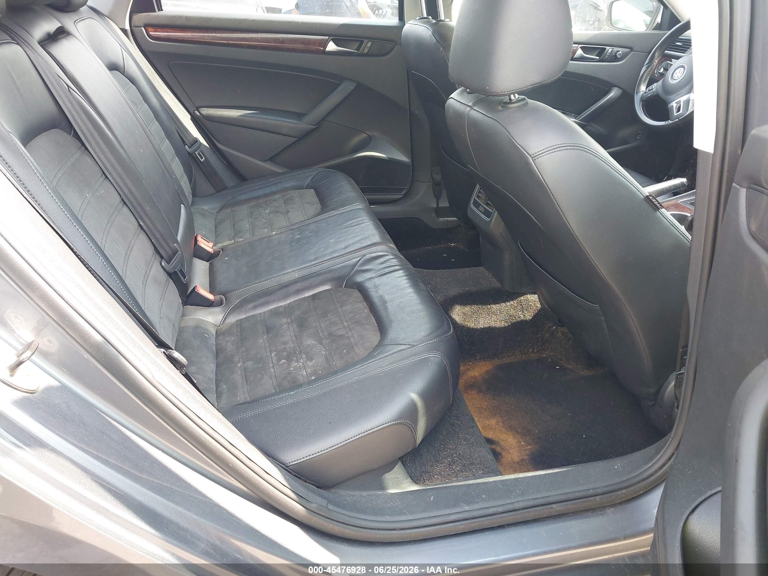 2013 Volkswagen Passat 2.5l Sel Premium Gray vin: 1VWCP7A32DC027678
