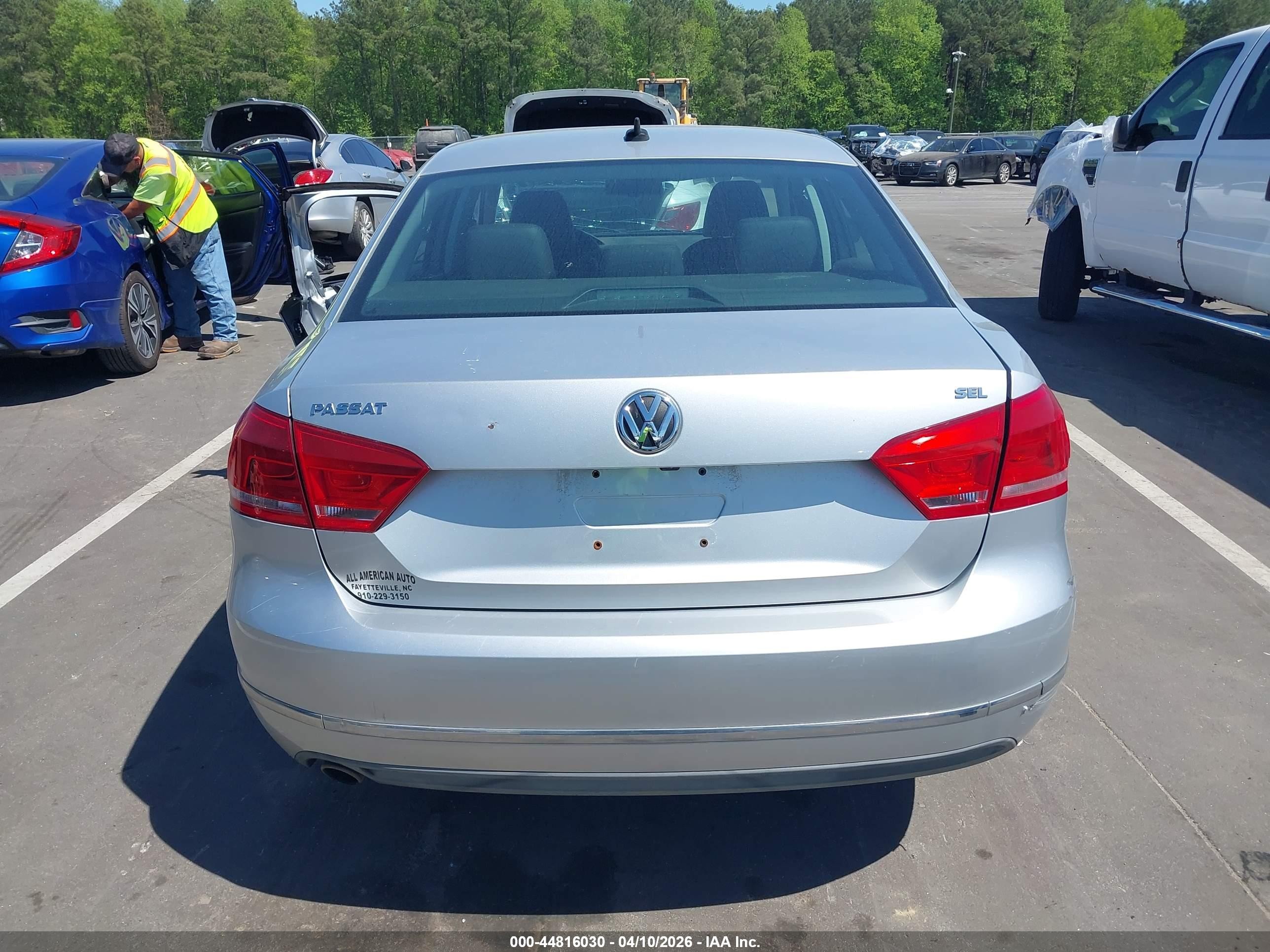 2013 Volkswagen Passat 2.5l Sel Серебряный vin: 1VWCP7A33DC018374