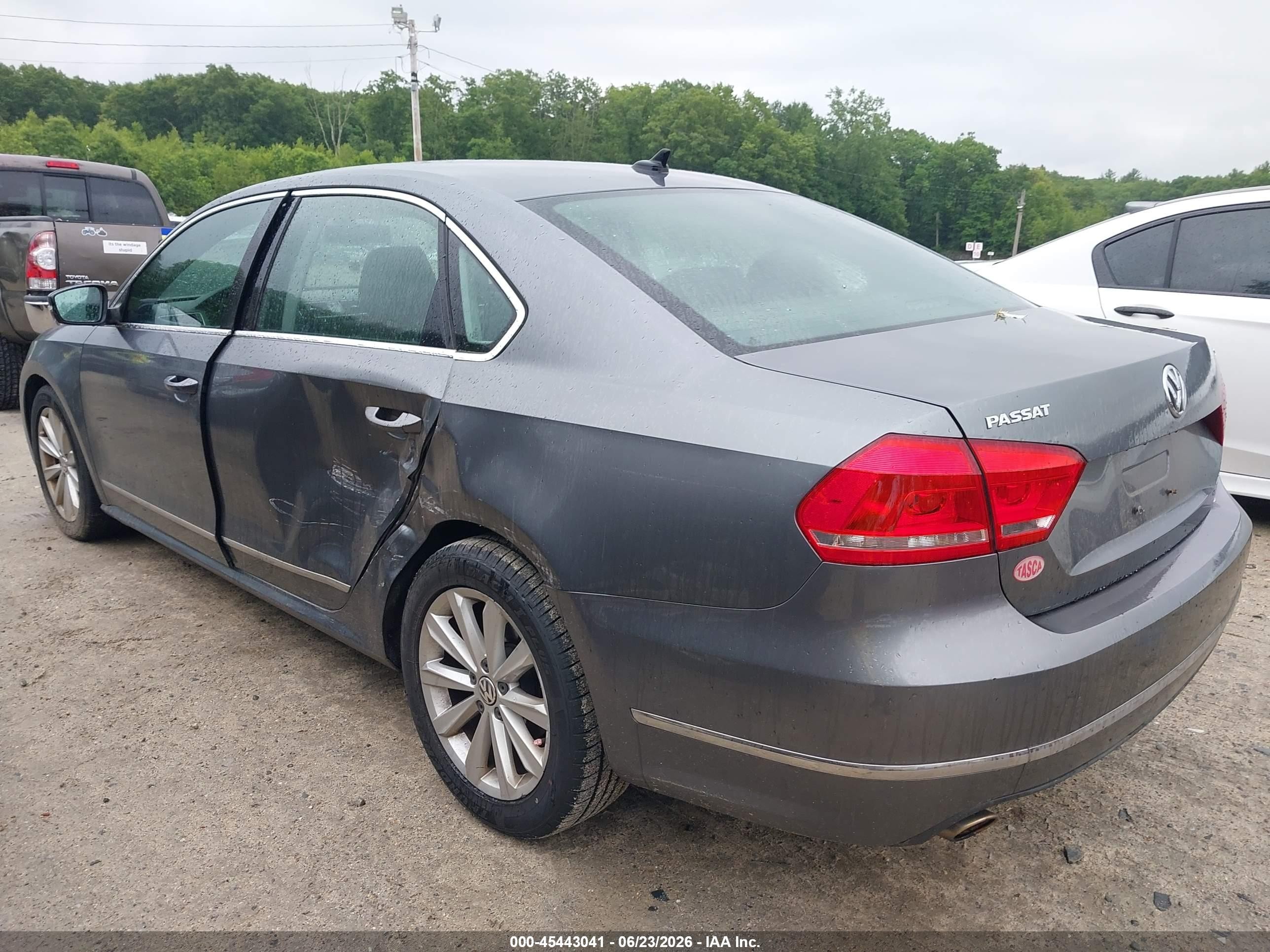2013 Volkswagen Passat 2.5l Sel Premium Gray vin: 1VWCP7A33DC146338