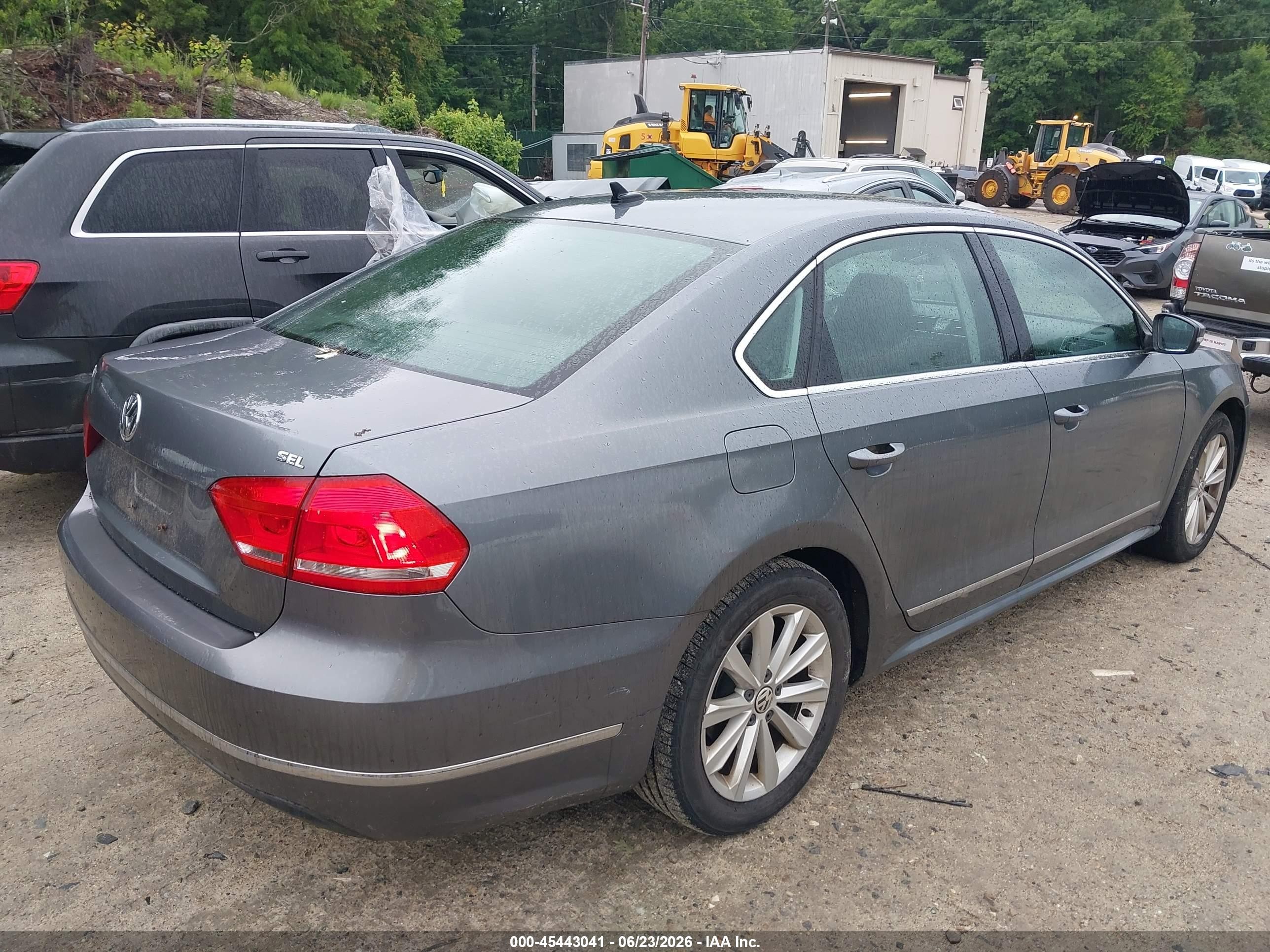 2013 Volkswagen Passat 2.5l Sel Premium Gray vin: 1VWCP7A33DC146338