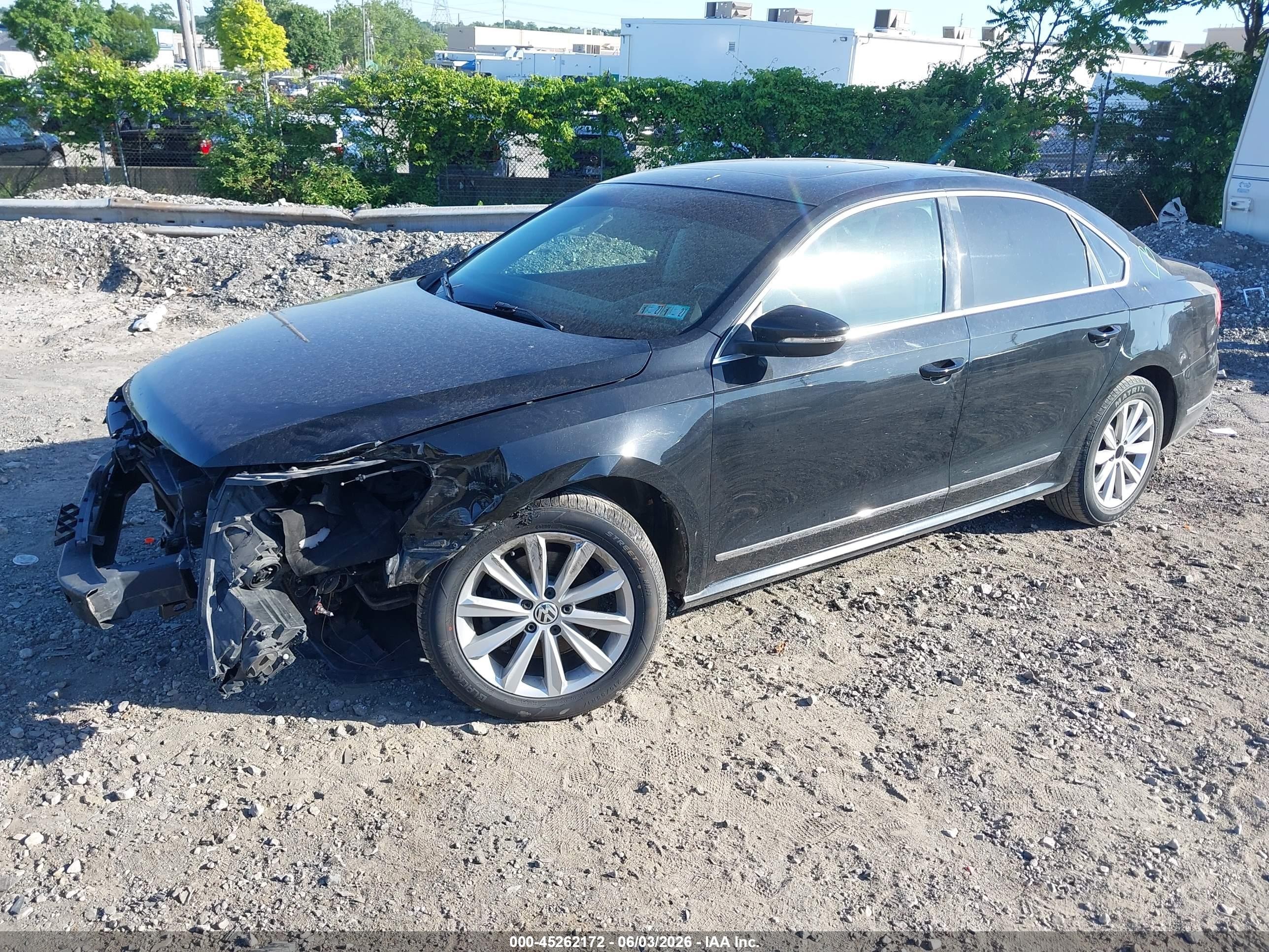 2012 Volkswagen Passat 2.5l Sel Premium Black vin: 1VWCP7A34CC005745