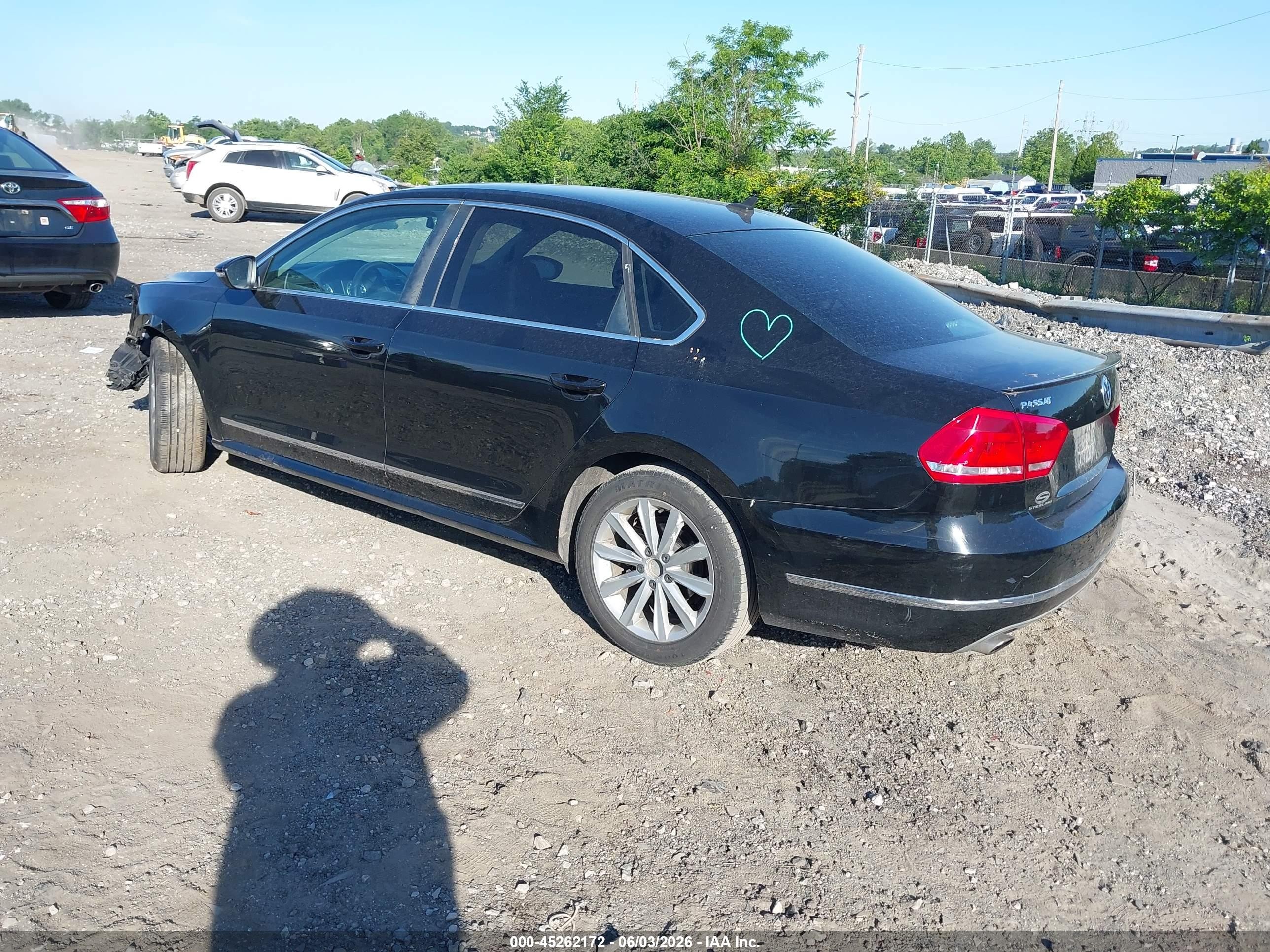 2012 Volkswagen Passat 2.5l Sel Premium Black vin: 1VWCP7A34CC005745