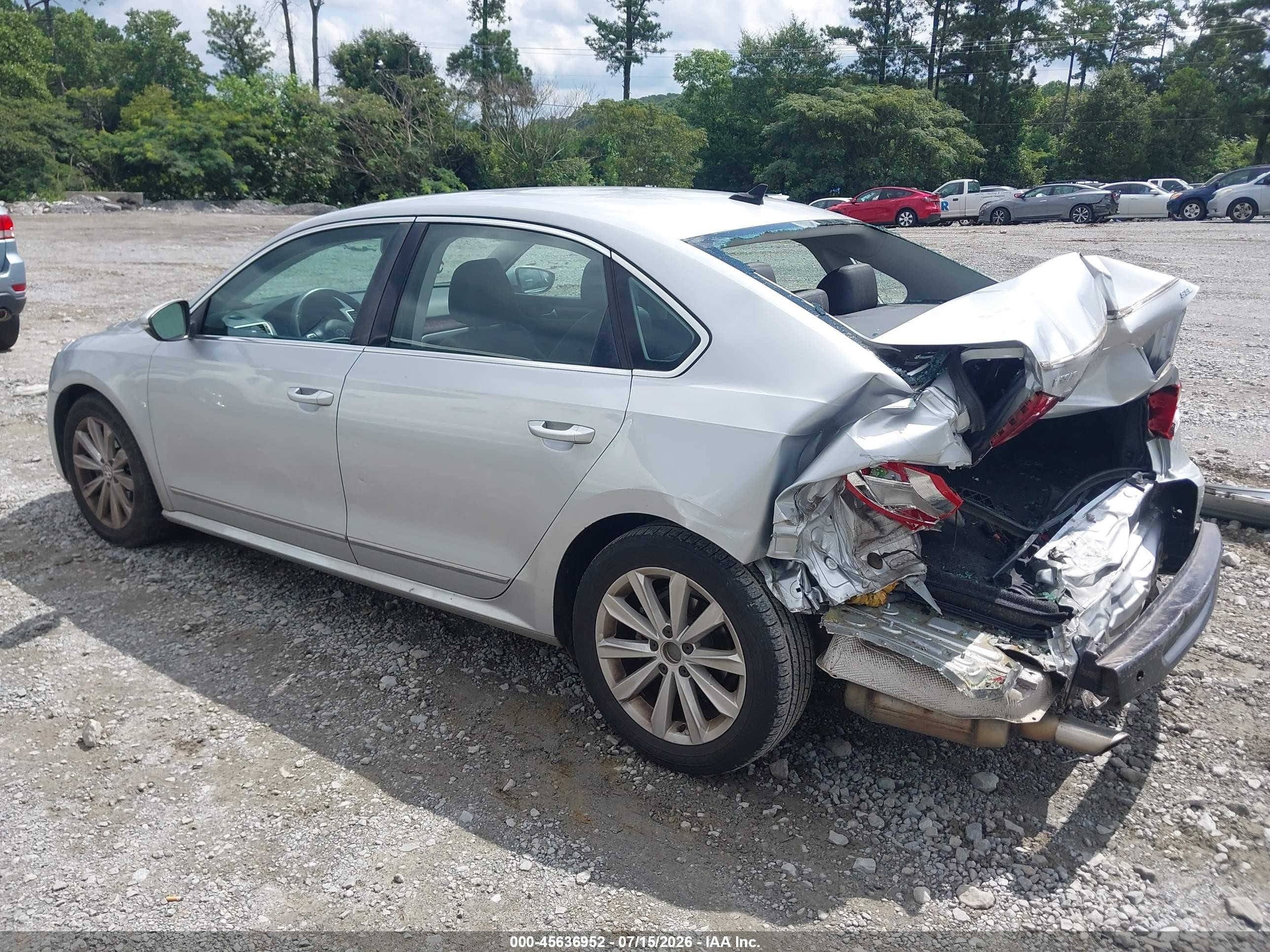 2013 Volkswagen Passat 2.5l Sel Premium Silver vin: 1VWCP7A34DC002331