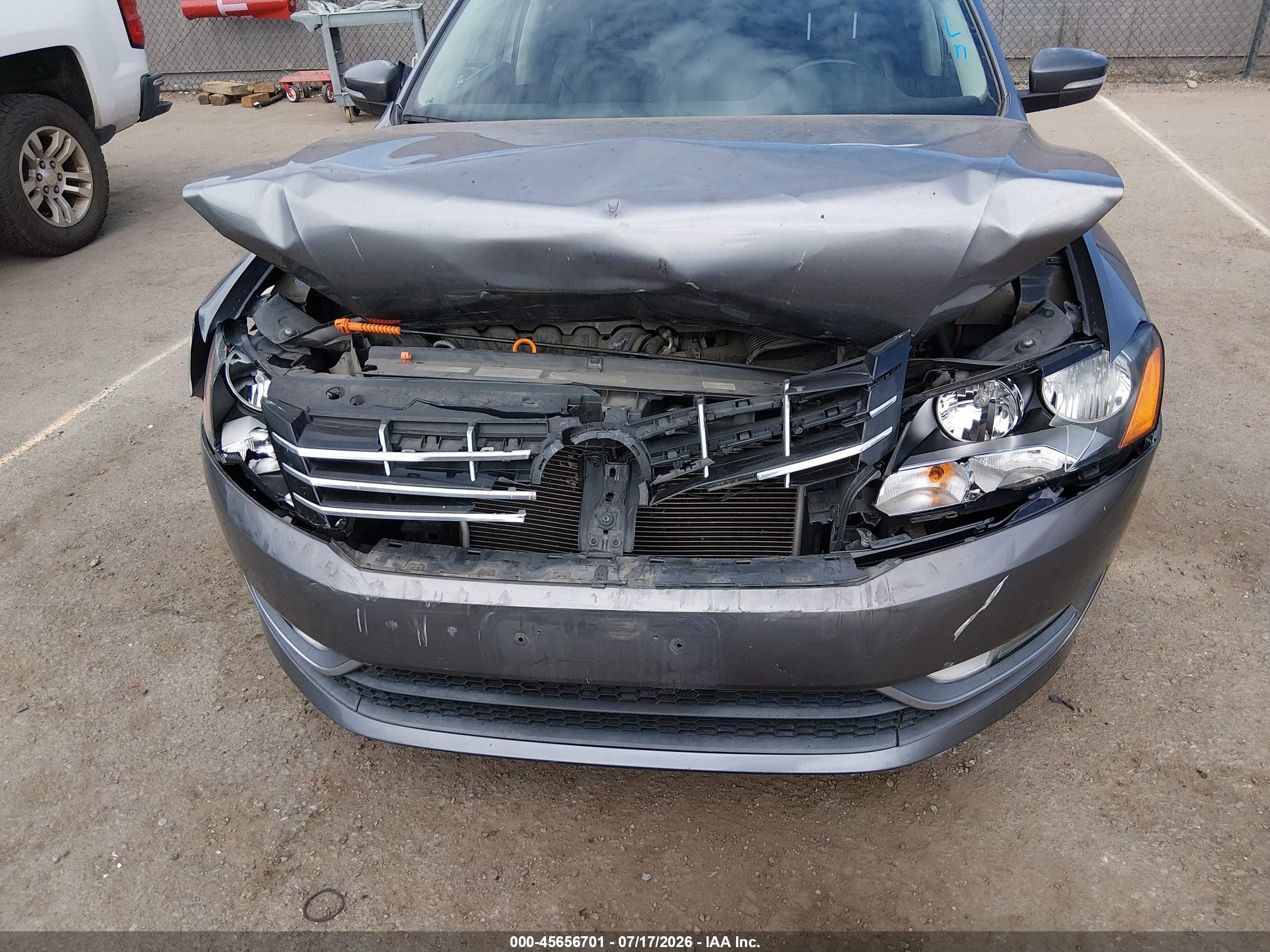 2013 Volkswagen Passat 2.5l Sel Premium Gray vin: 1VWCP7A34DC053649
