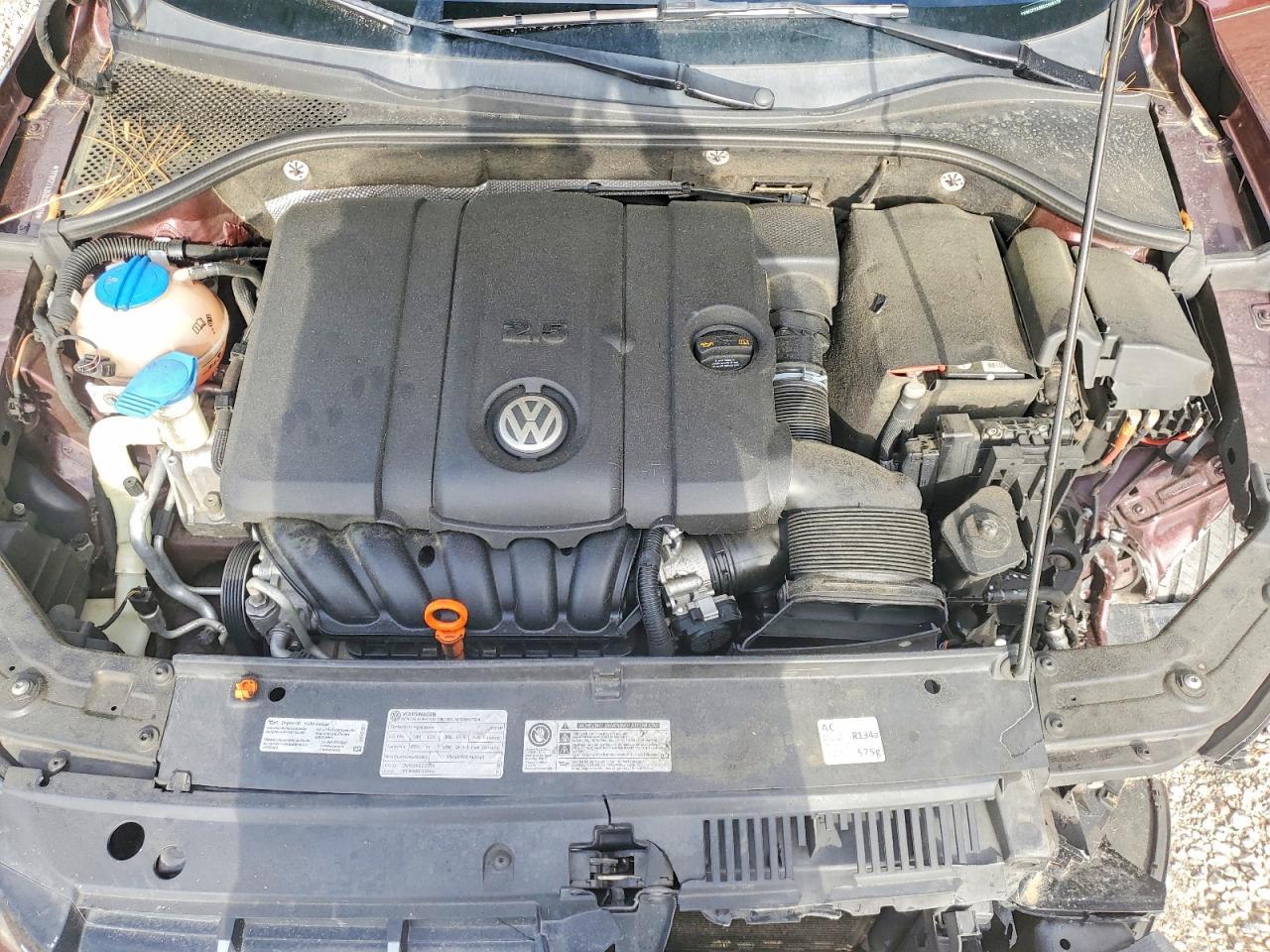 2013 Volkswagen Passat Sel Burgundy vin: 1VWCP7A35DC006176