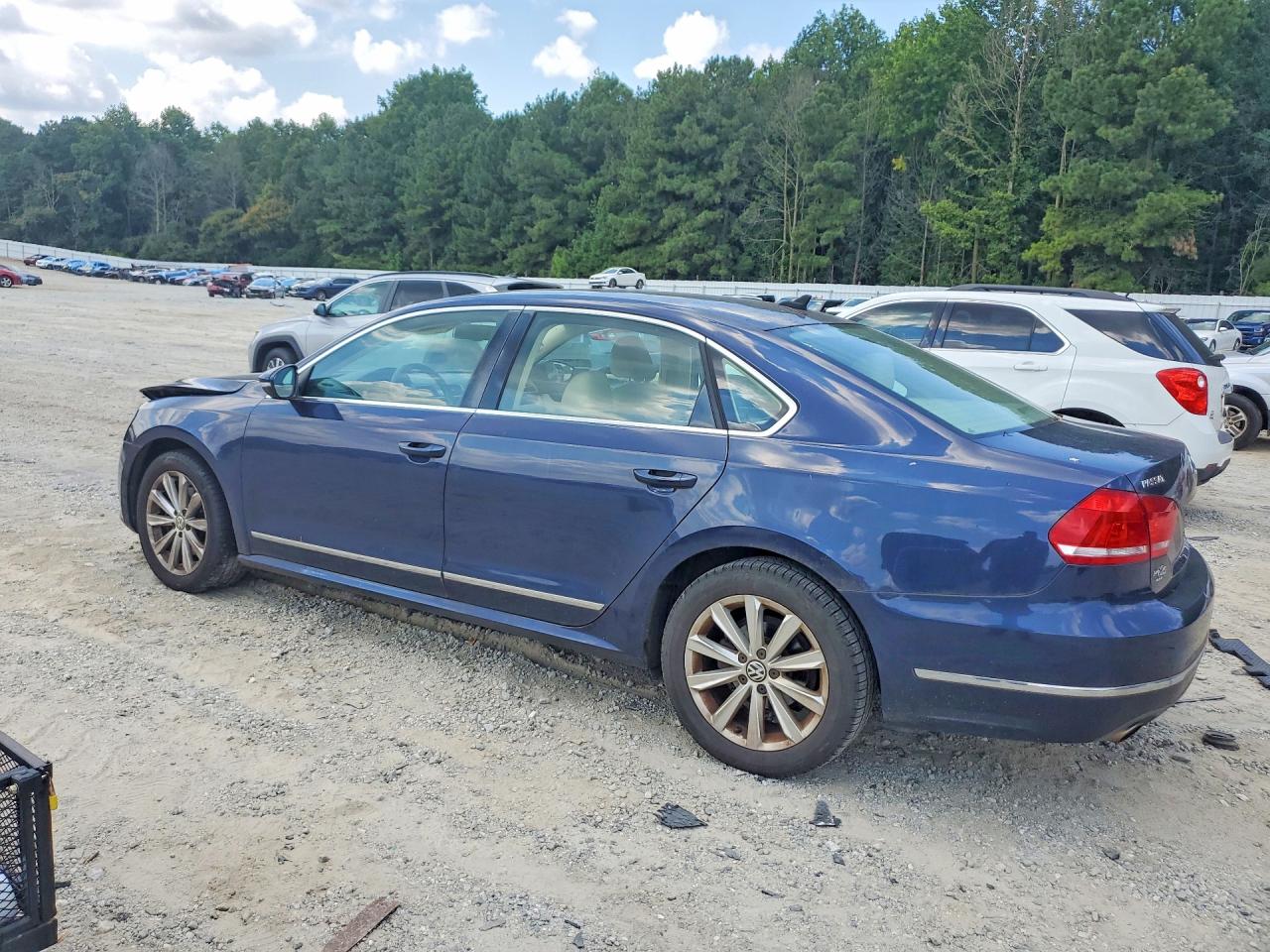 2012 Volkswagen Passat Sel Blue vin: 1VWCP7A36CC022496