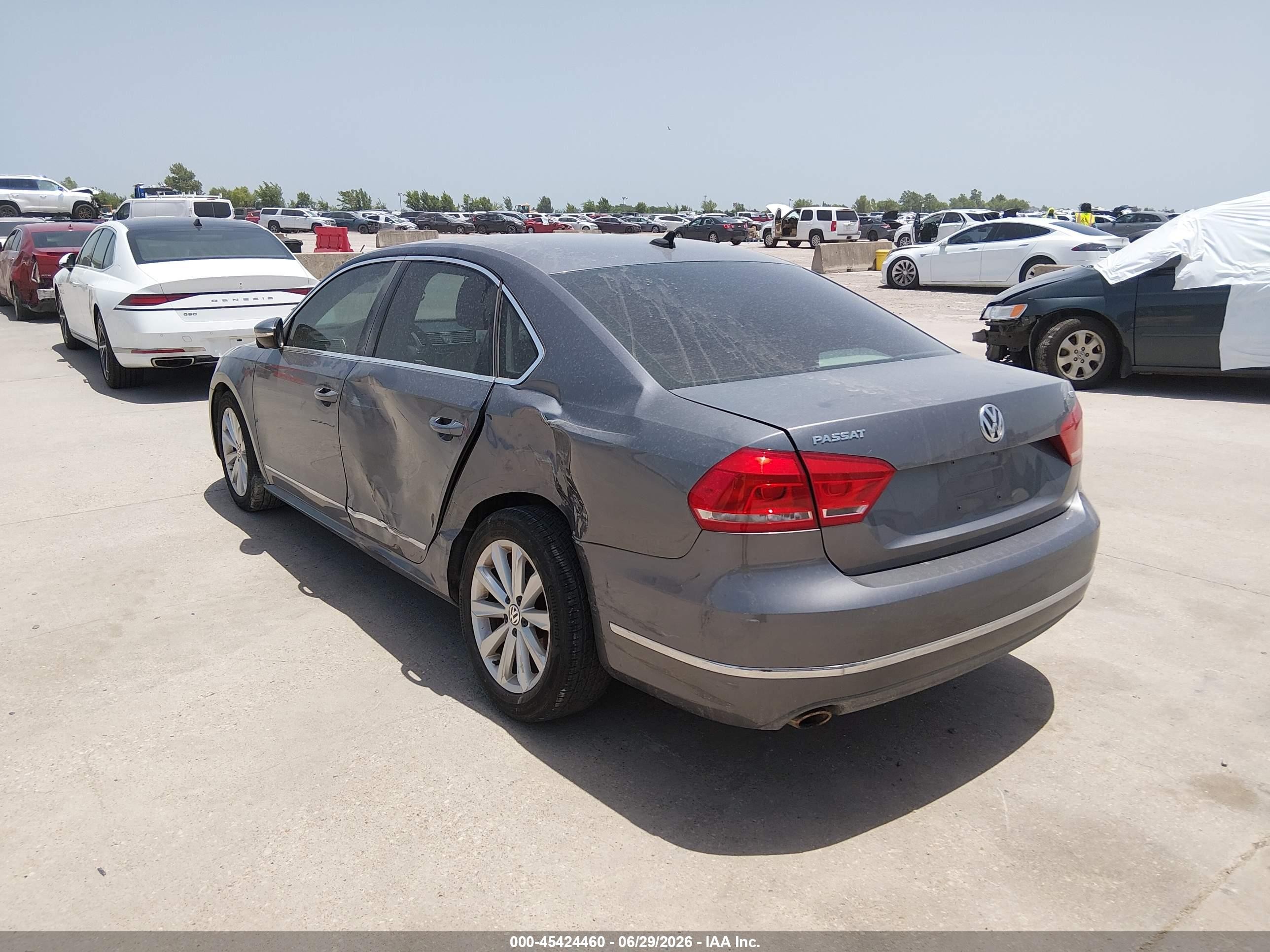 2012 Volkswagen Passat 2.5l Sel Gray vin: 1VWCP7A39CC026784