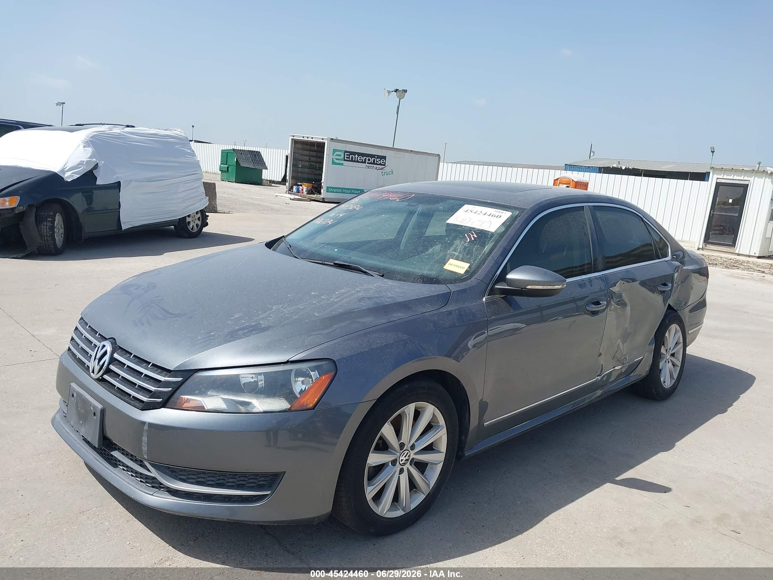 2012 Volkswagen Passat 2.5l Sel Gray vin: 1VWCP7A39CC026784