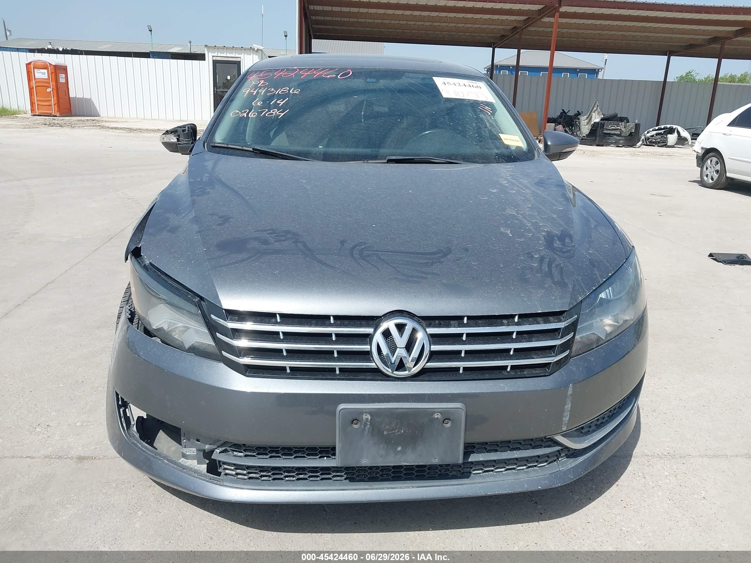 2012 Volkswagen Passat 2.5l Sel Gray vin: 1VWCP7A39CC026784
