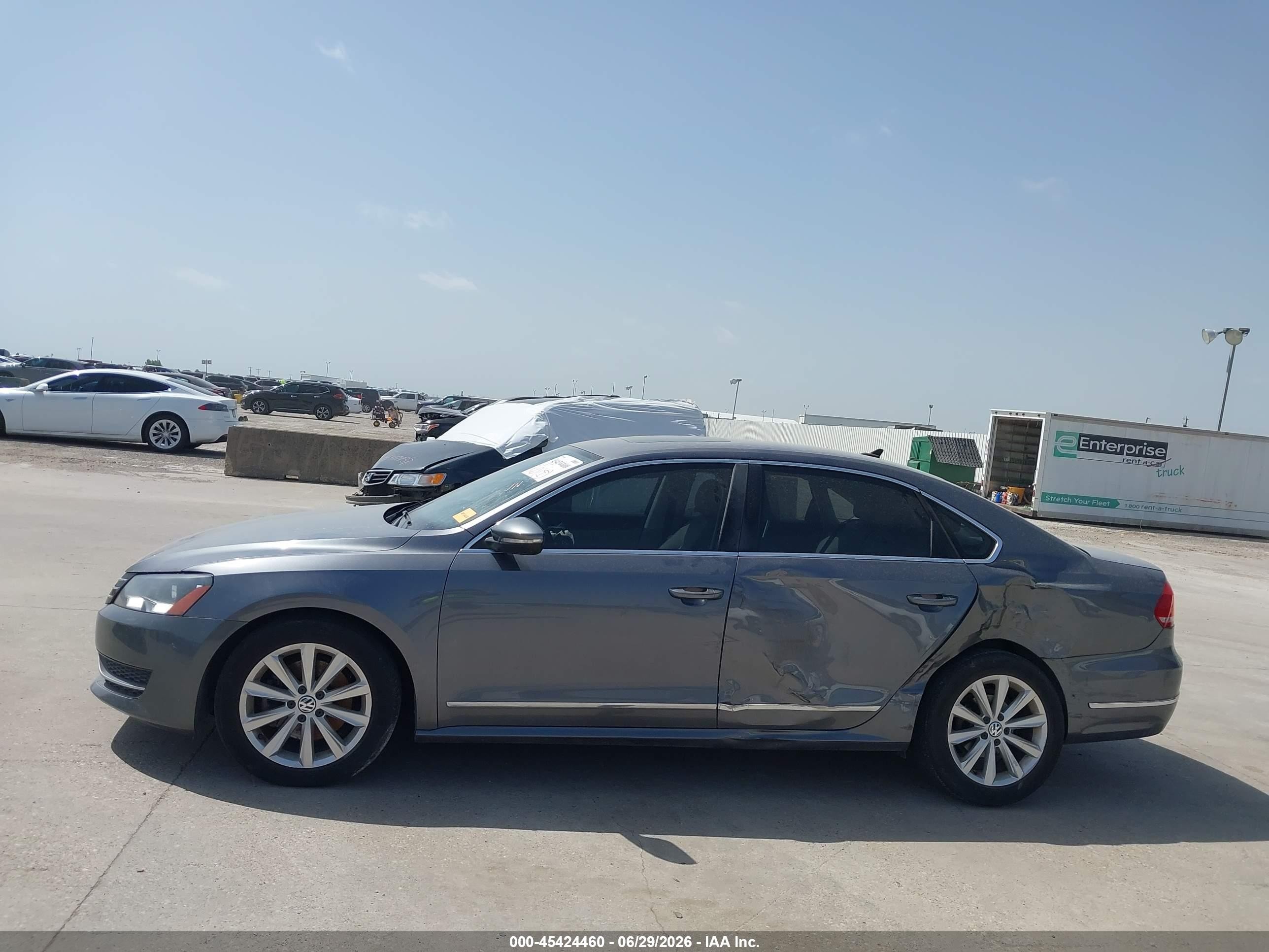 2012 Volkswagen Passat 2.5l Sel Gray vin: 1VWCP7A39CC026784
