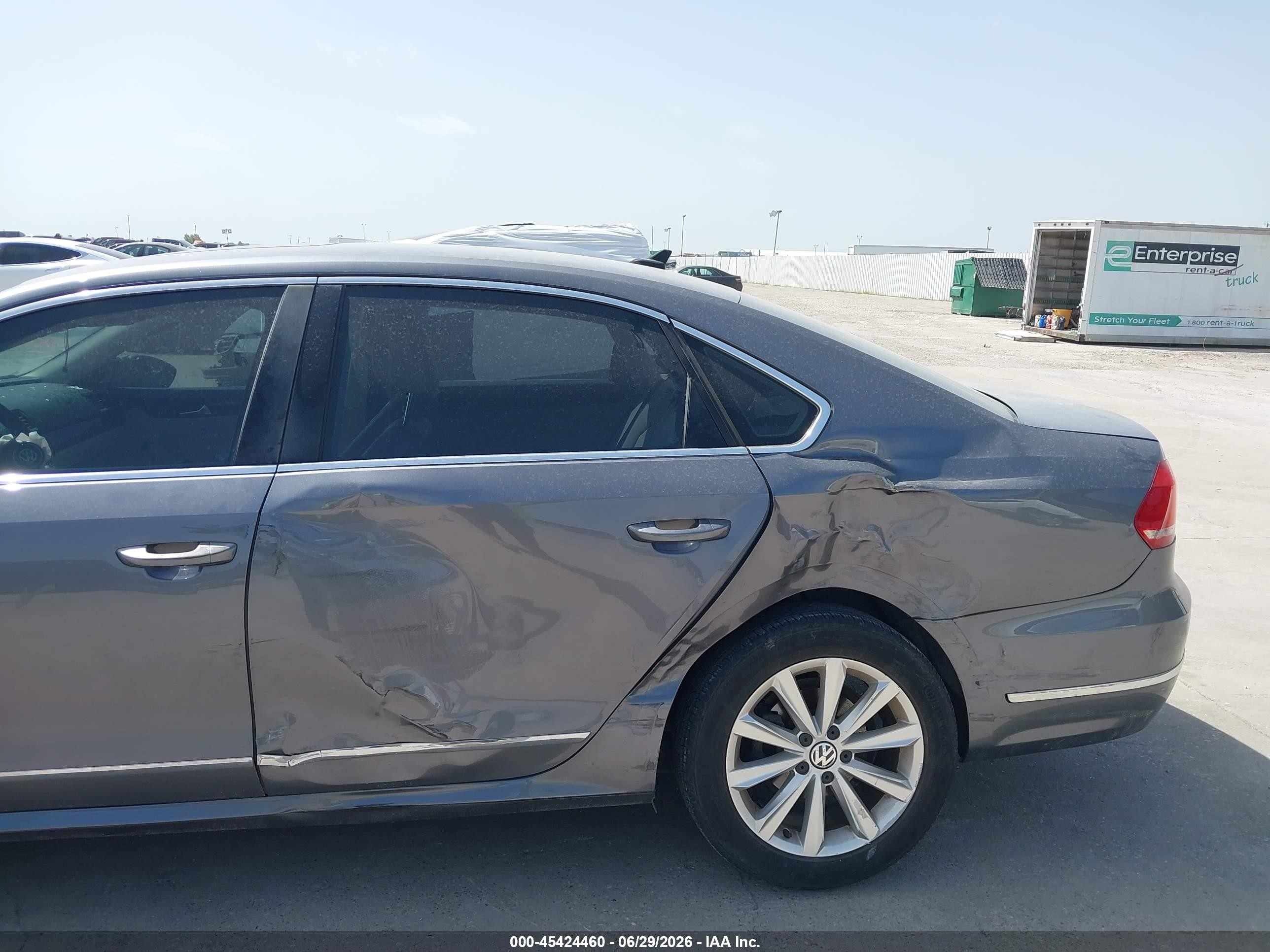 2012 Volkswagen Passat 2.5l Sel Gray vin: 1VWCP7A39CC026784