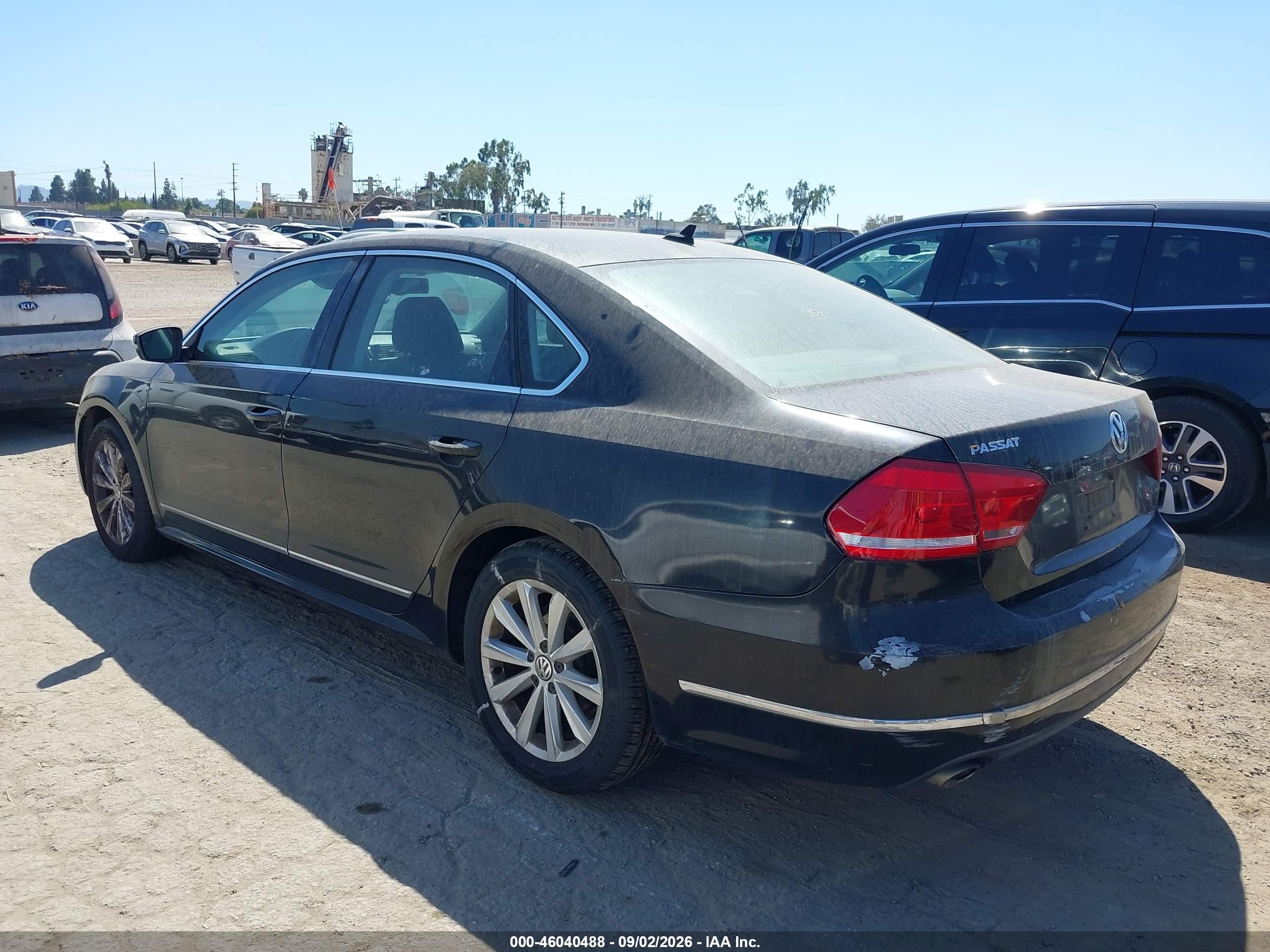 2013 Volkswagen Passat 2.5l Sel Premium Black vin: 1VWCP7A39DC071547