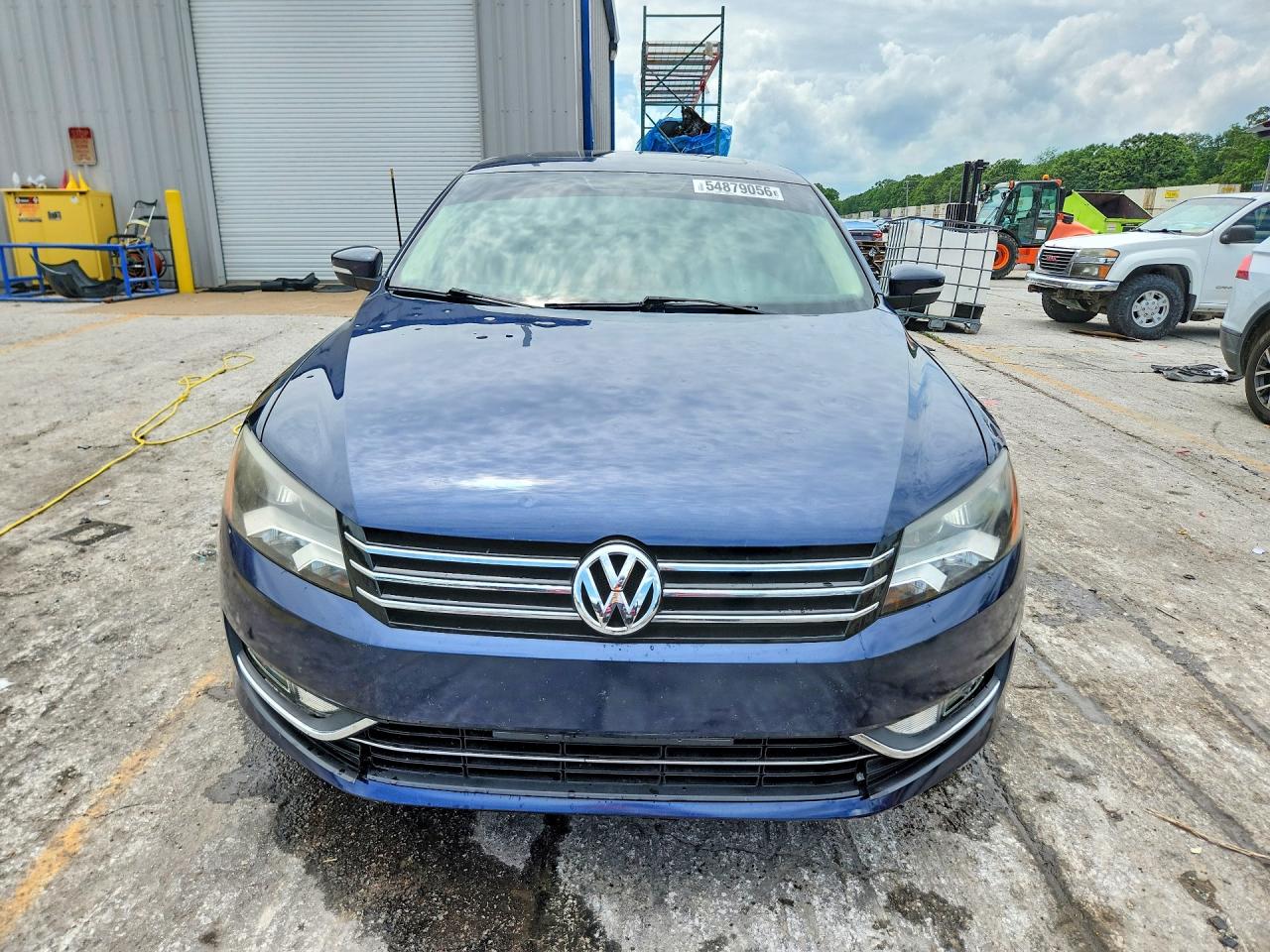2013 Volkswagen Passat Sel Синий vin: 1VWCP7A39DC077543