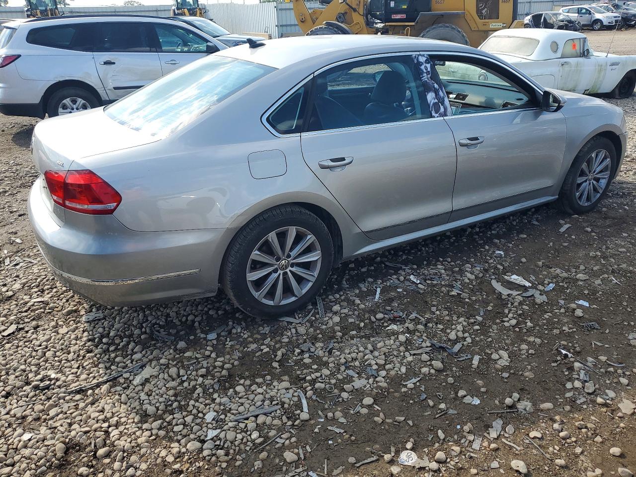2012 Volkswagen Passat Sel Silver vin: 1VWCP7A3XCC004521