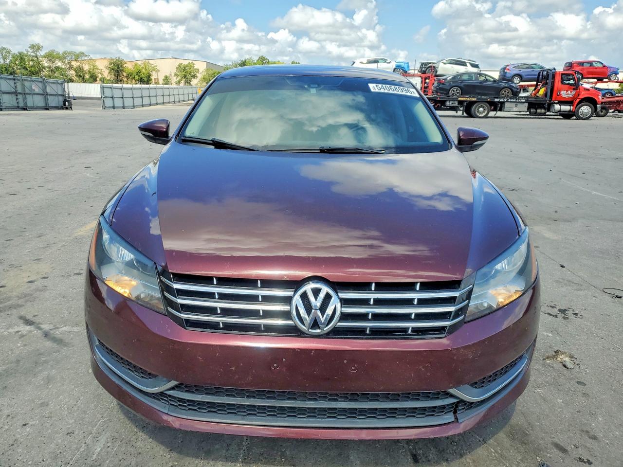 2012 Volkswagen Passat Sel Burgundy vin: 1VWCP7A3XCC065593