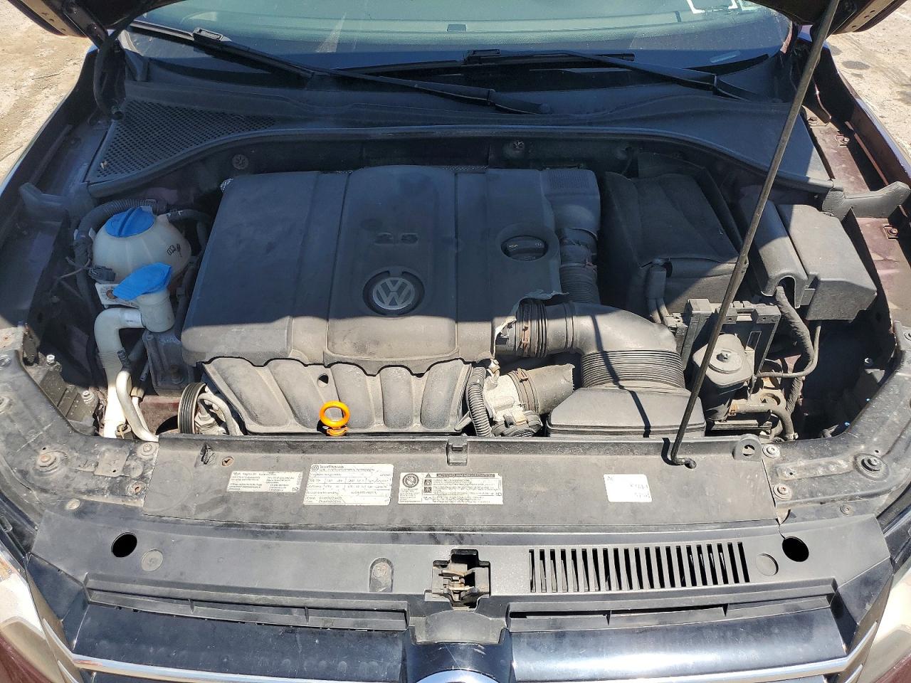 2012 Volkswagen Passat Sel Темно-бордовый vin: 1VWCP7A3XCC077405