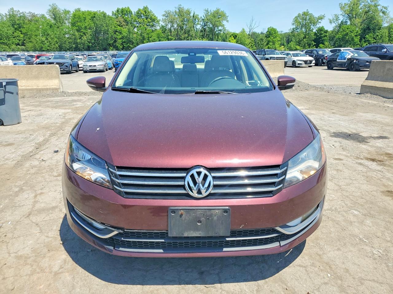 2012 Volkswagen Passat Sel Темно-бордовый vin: 1VWCP7A3XCC077405