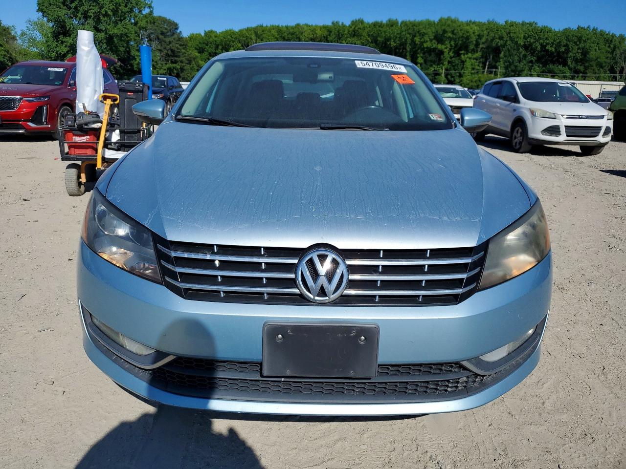 2013 Volkswagen Passat Sel Blue vin: 1VWCP7A3XDC015312