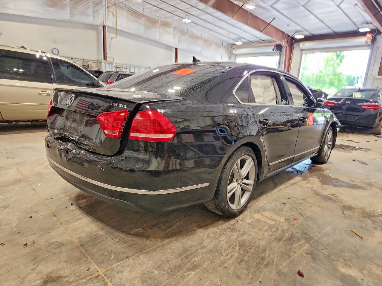 2014 Volkswagen Passat Sel Черный vin: 1VWCS7A30EC001399