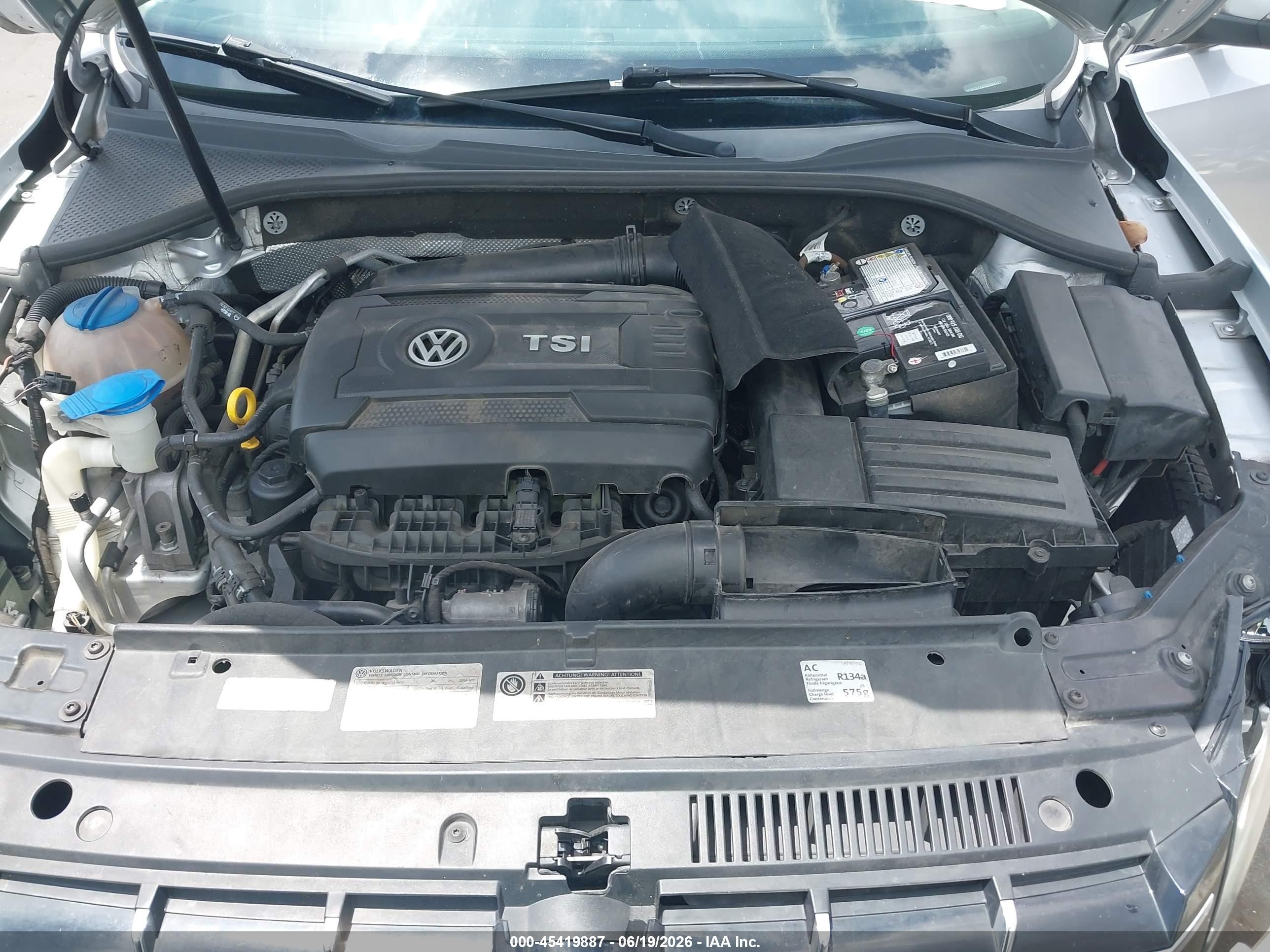 2014 Volkswagen Passat 1.8t Sel Premium Серый vin: 1VWCS7A30EC064101