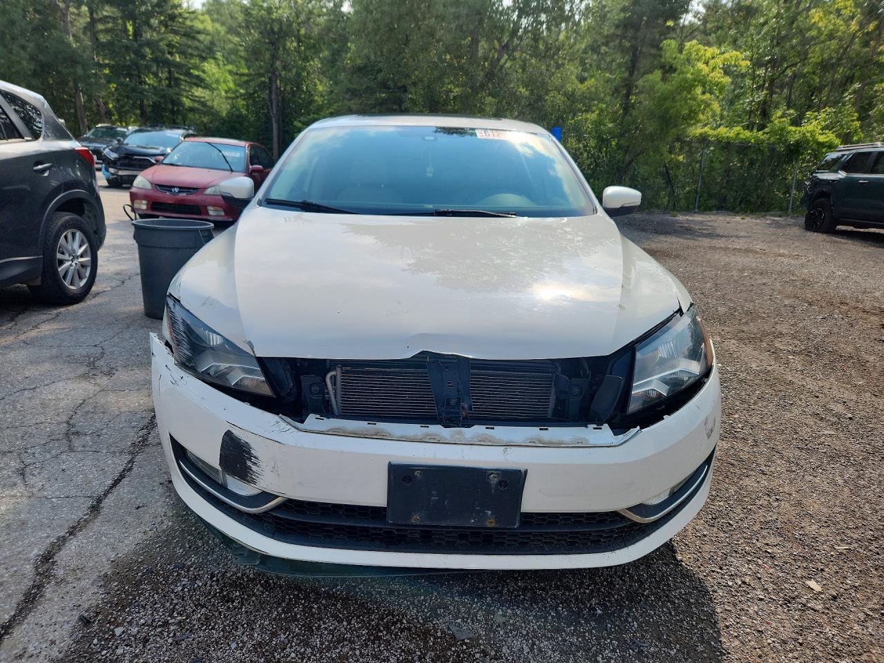 2014 Volkswagen Passat Sel Белый vin: 1VWCS7A31EC082011