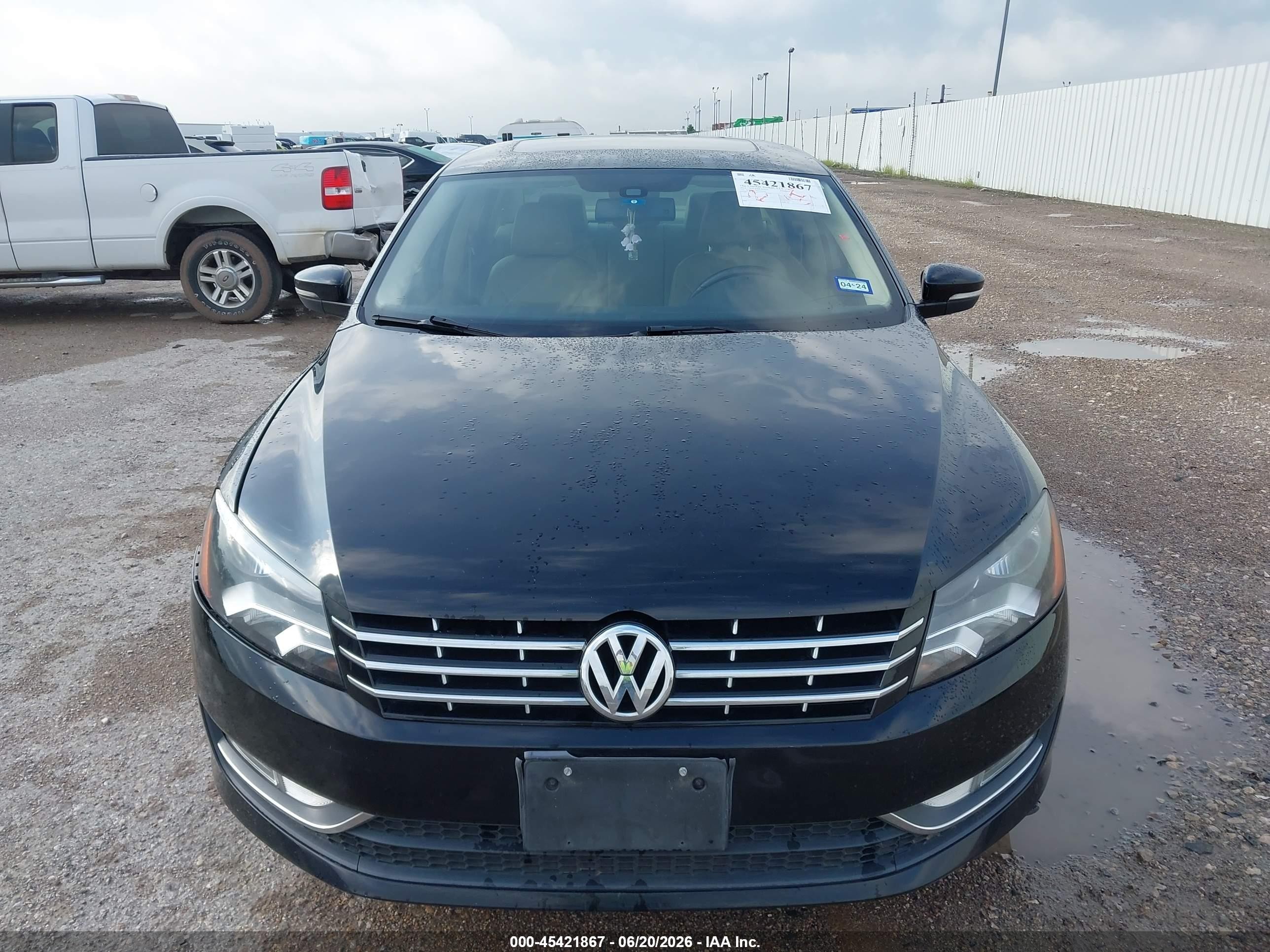2014 Volkswagen Passat 1.8t Sel Premium Black vin: 1VWCS7A34EC001194