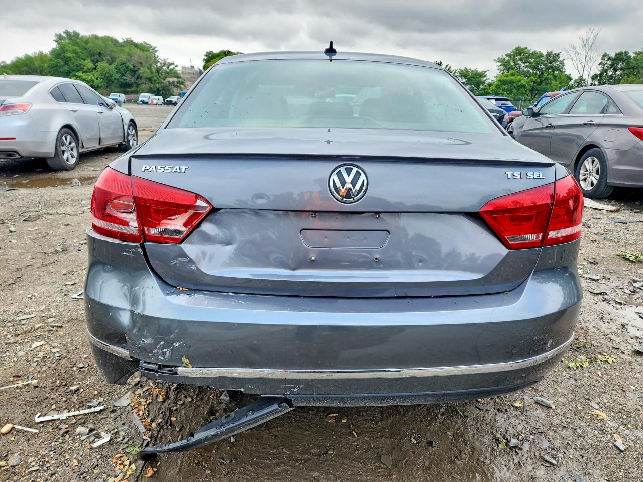 2015 Volkswagen Passat Sel Gray vin: 1VWCS7A34FC116671