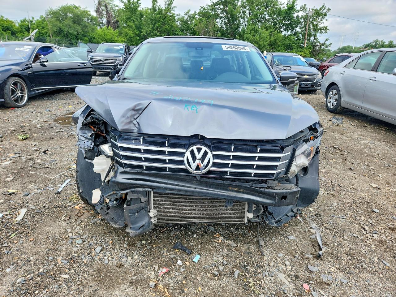 2015 Volkswagen Passat Sel Gray vin: 1VWCS7A34FC116671