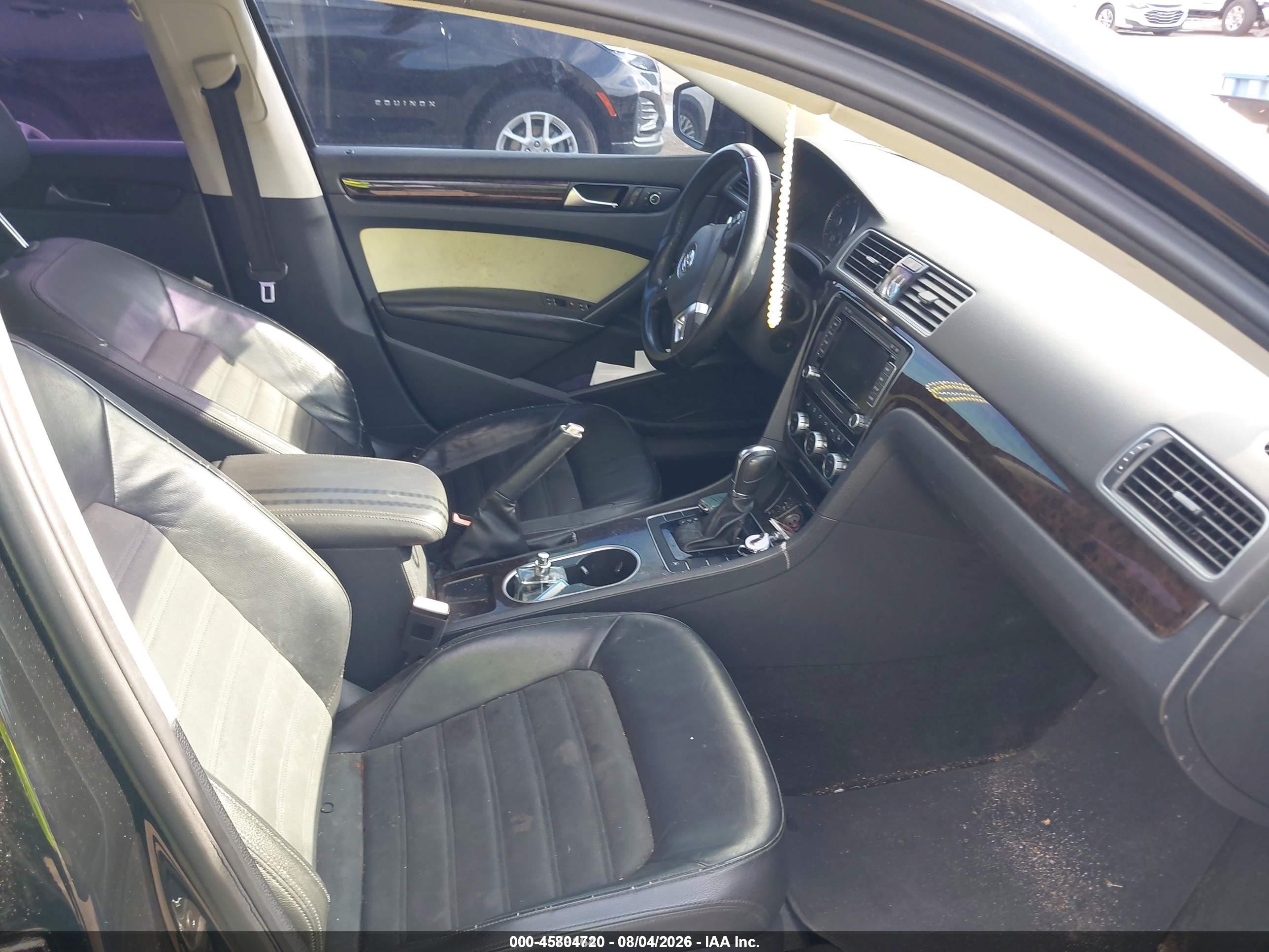 2014 Volkswagen Passat 1.8t Sel Premium Black vin: 1VWCS7A36EC015081