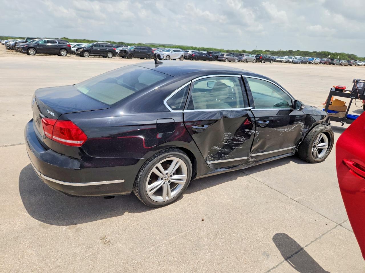 2014 Volkswagen Passat Sel Black vin: 1VWCS7A37EC097614