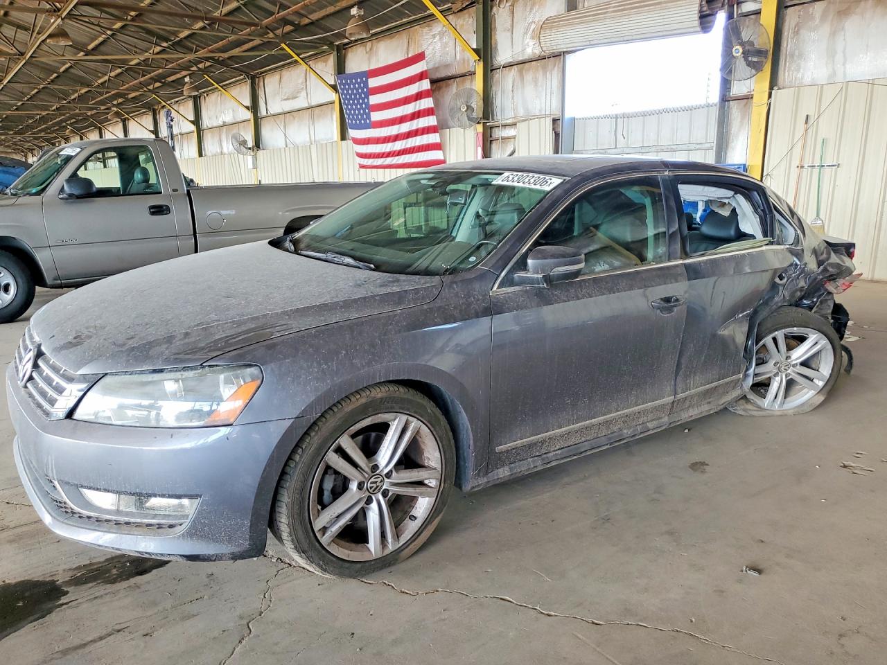 2014 Volkswagen Passat Sel Gray vin: 1VWCT7A30EC019771