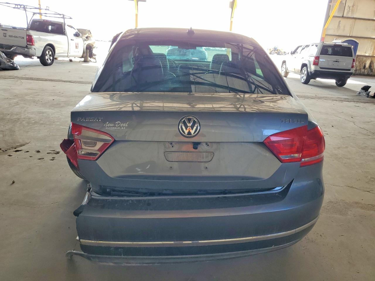 2014 Volkswagen Passat Sel Gray vin: 1VWCT7A30EC019771