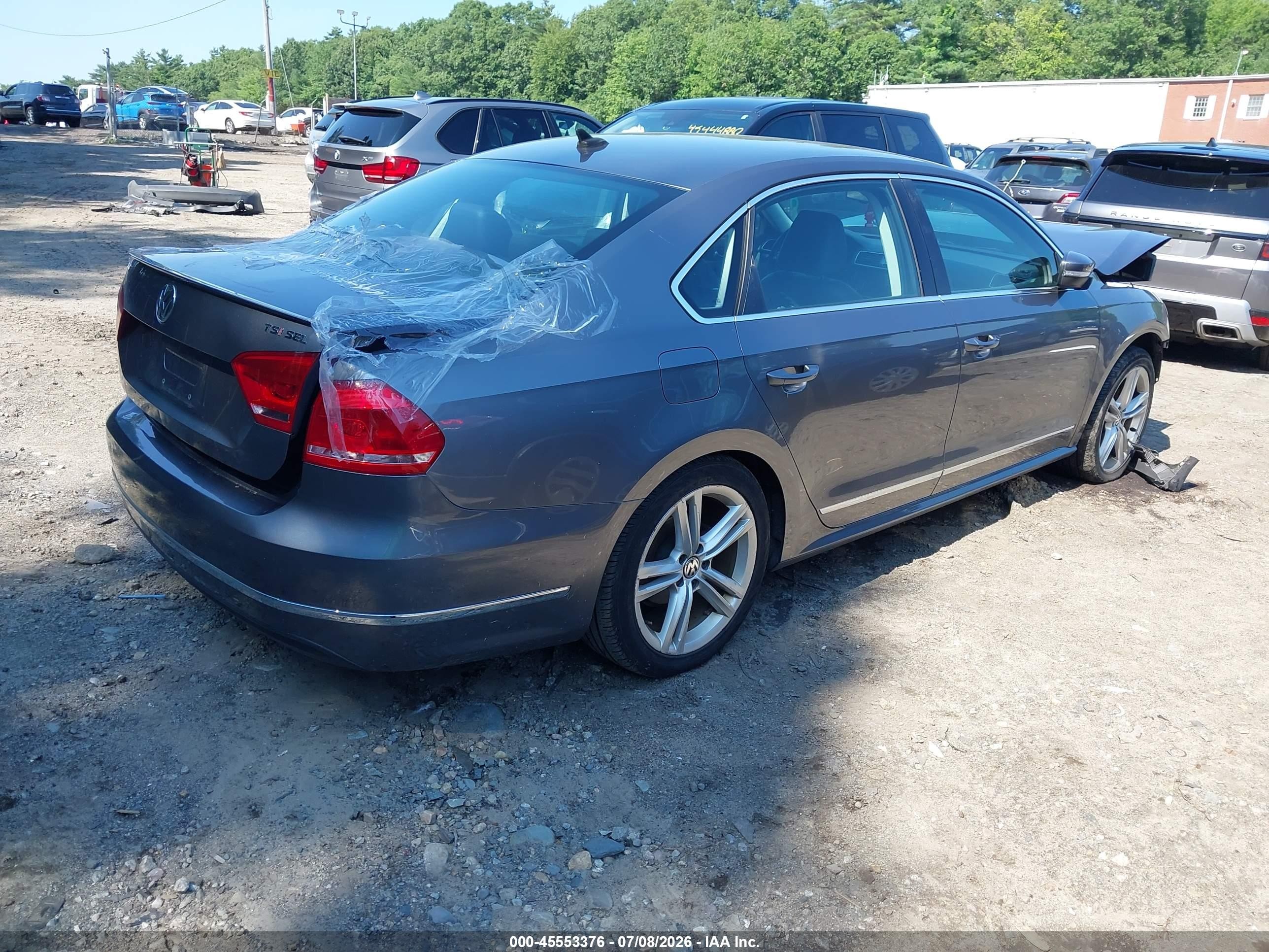 2015 Volkswagen Passat 1.8t Sel Premium Gray vin: 1VWCT7A31FC041375