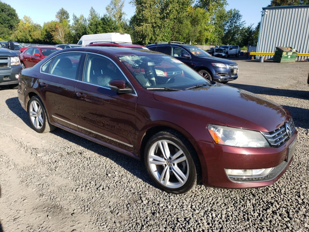 2014 Volkswagen Passat Sel Burgundy vin: 1VWCT7A33EC084971