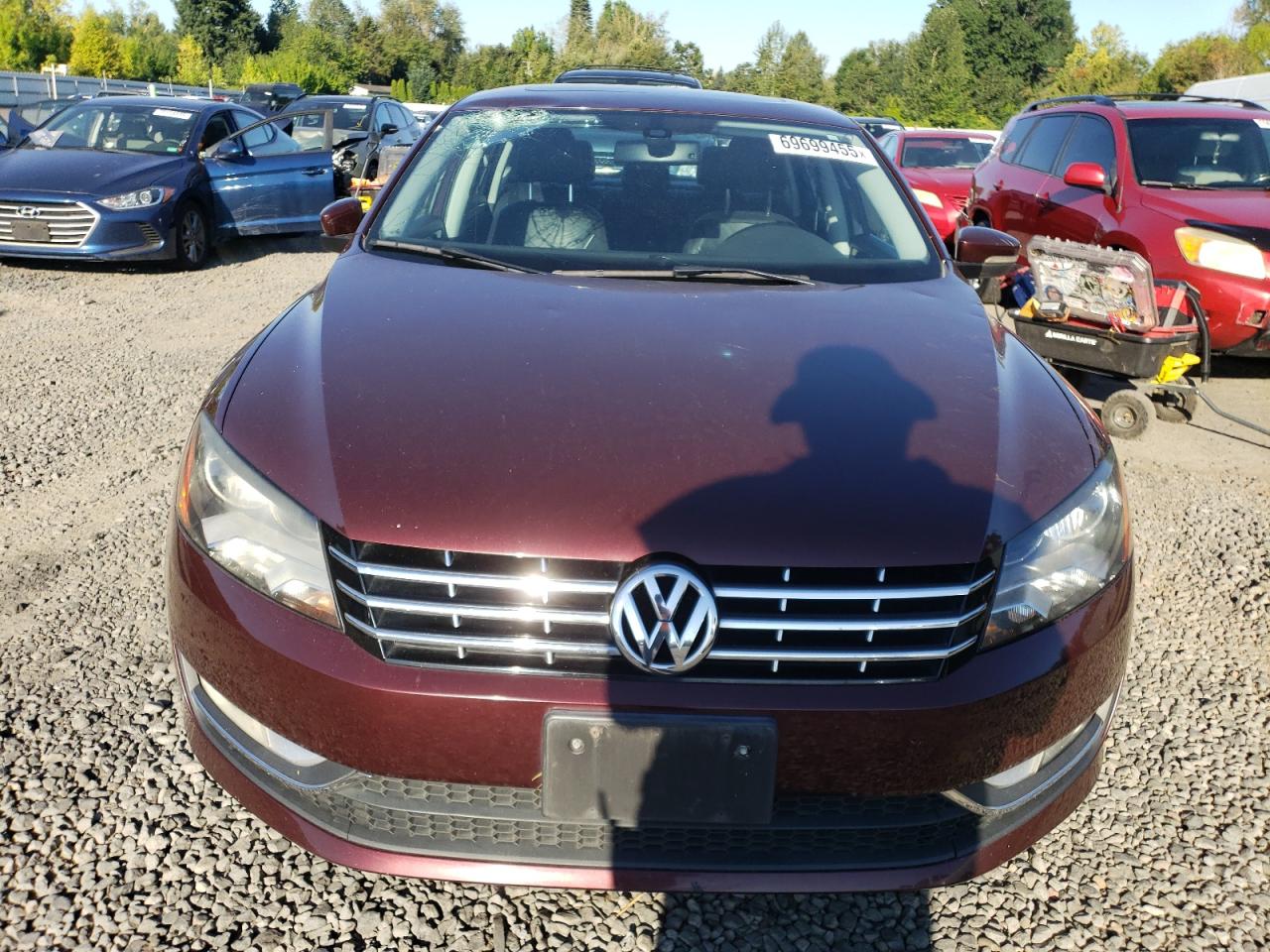 2014 Volkswagen Passat Sel Burgundy vin: 1VWCT7A33EC084971