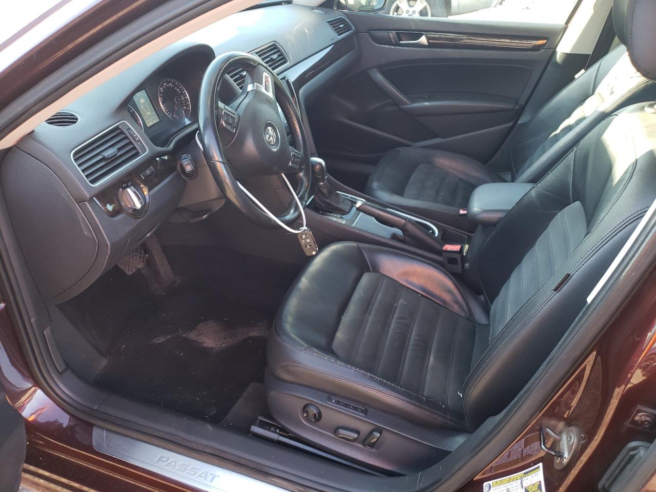 2014 Volkswagen Passat Sel Burgundy vin: 1VWCT7A33EC084971