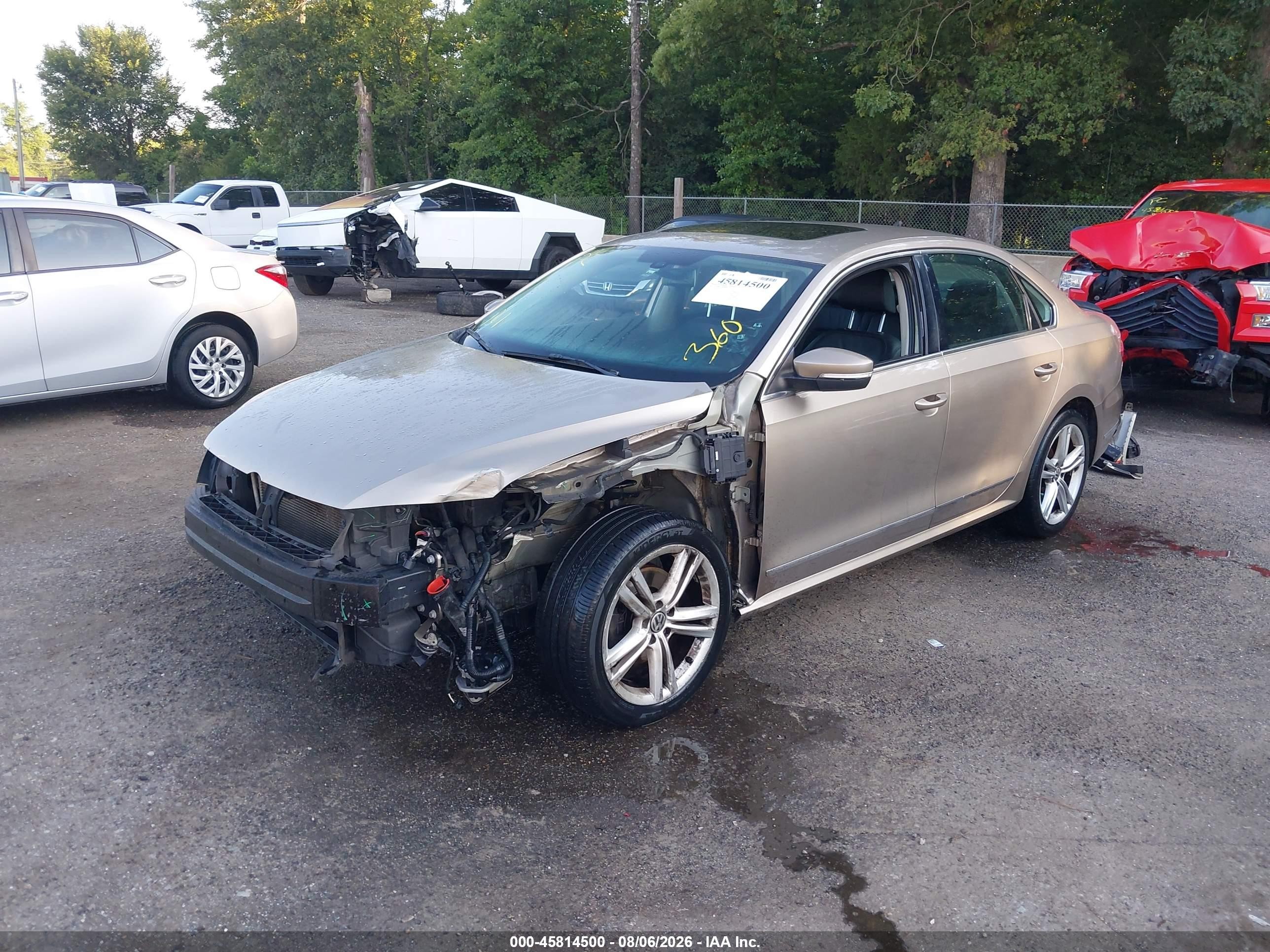 2015 Volkswagen Passat 1.8t Sel Premium Gold vin: 1VWCT7A33FC027008