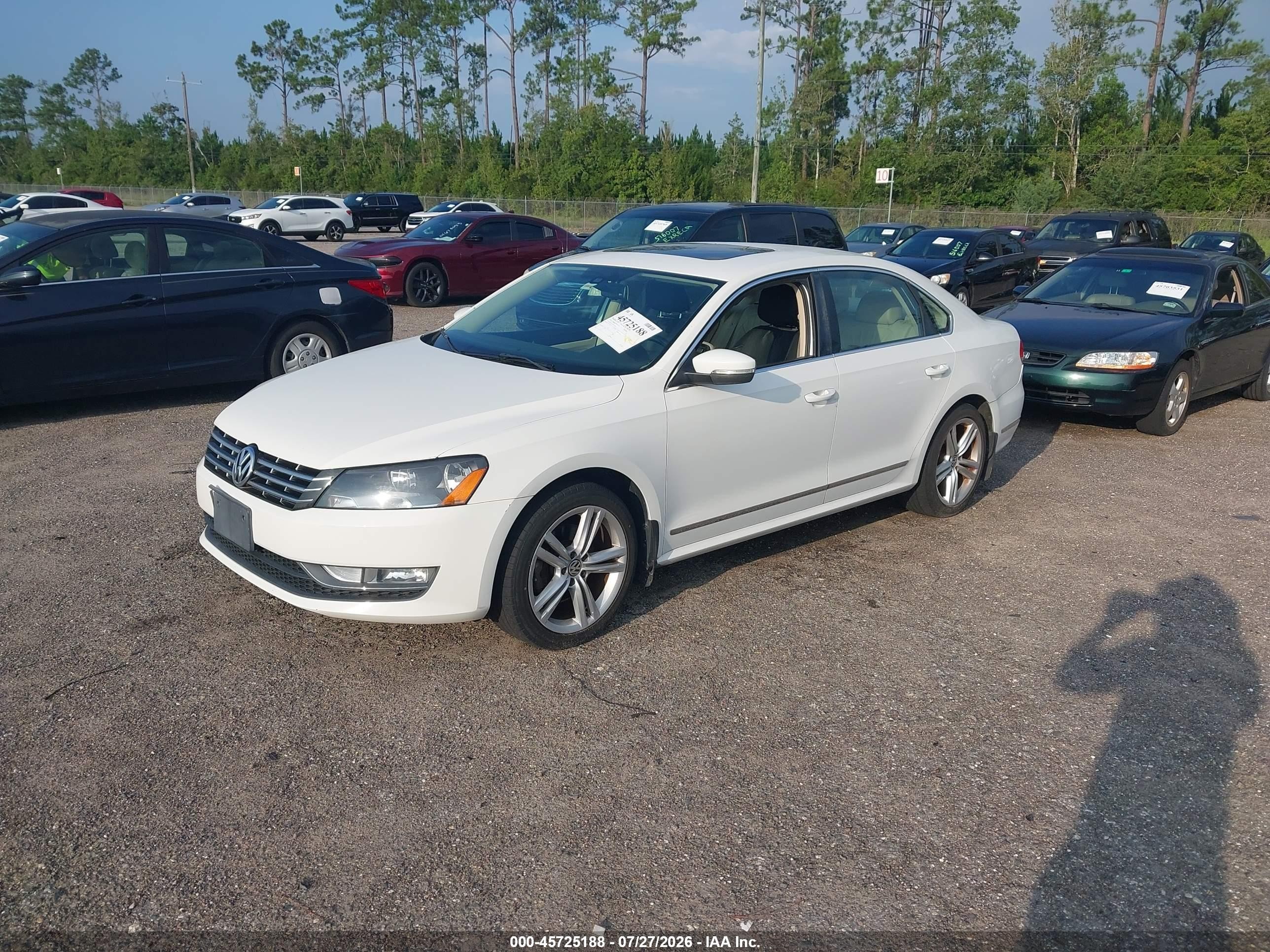 2015 Volkswagen Passat 1.8t Sel Premium White vin: 1VWCT7A33FC053401
