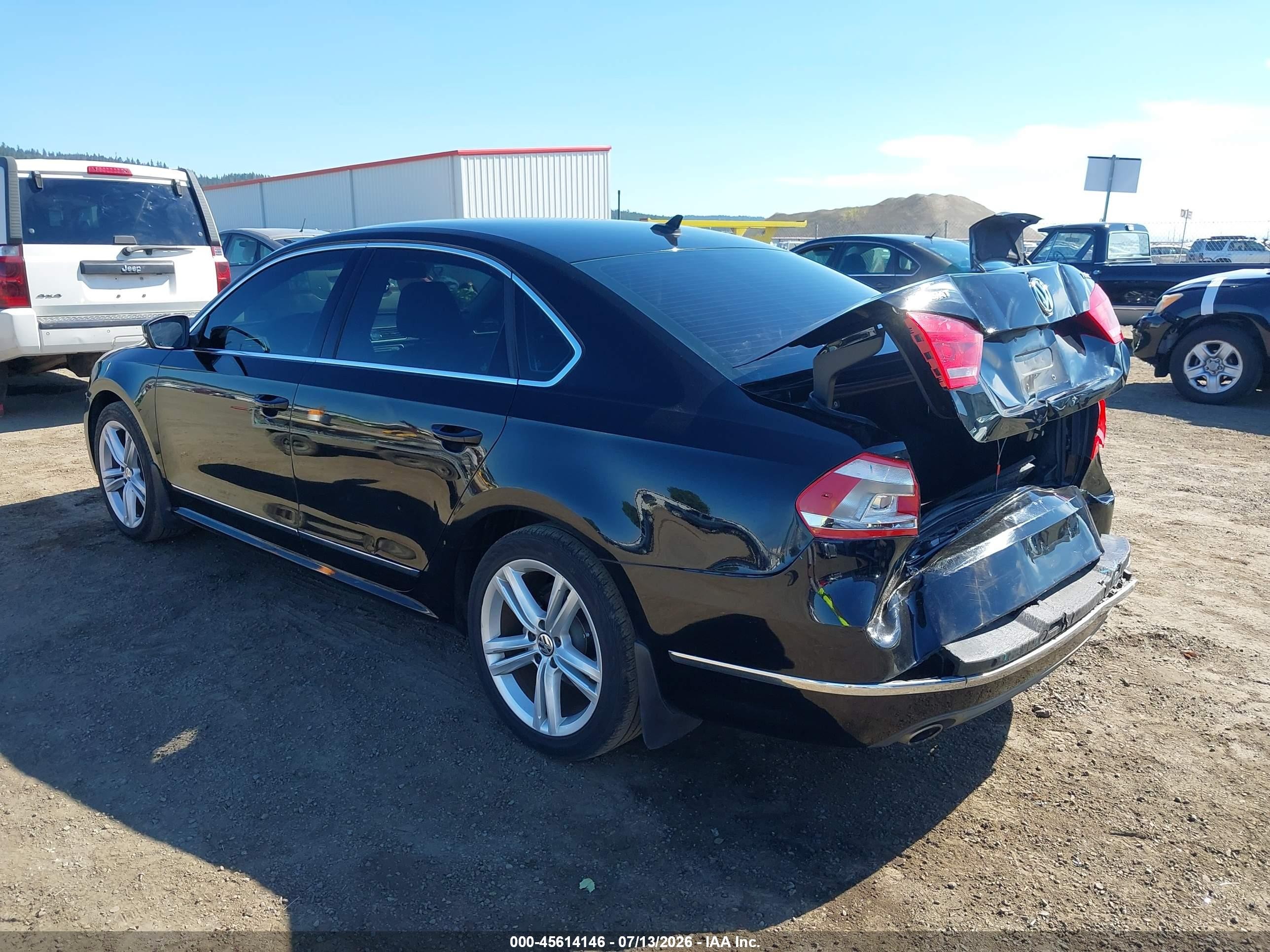 2014 Volkswagen Passat 1.8t Sel Premium Black vin: 1VWCT7A34EC032989