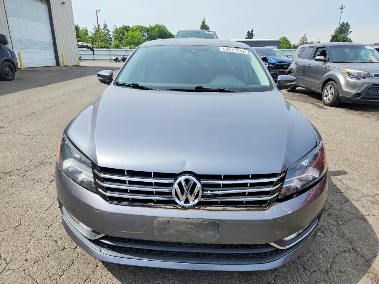 2014 Volkswagen Passat Sel Gray vin: 1VWCT7A35EC095356