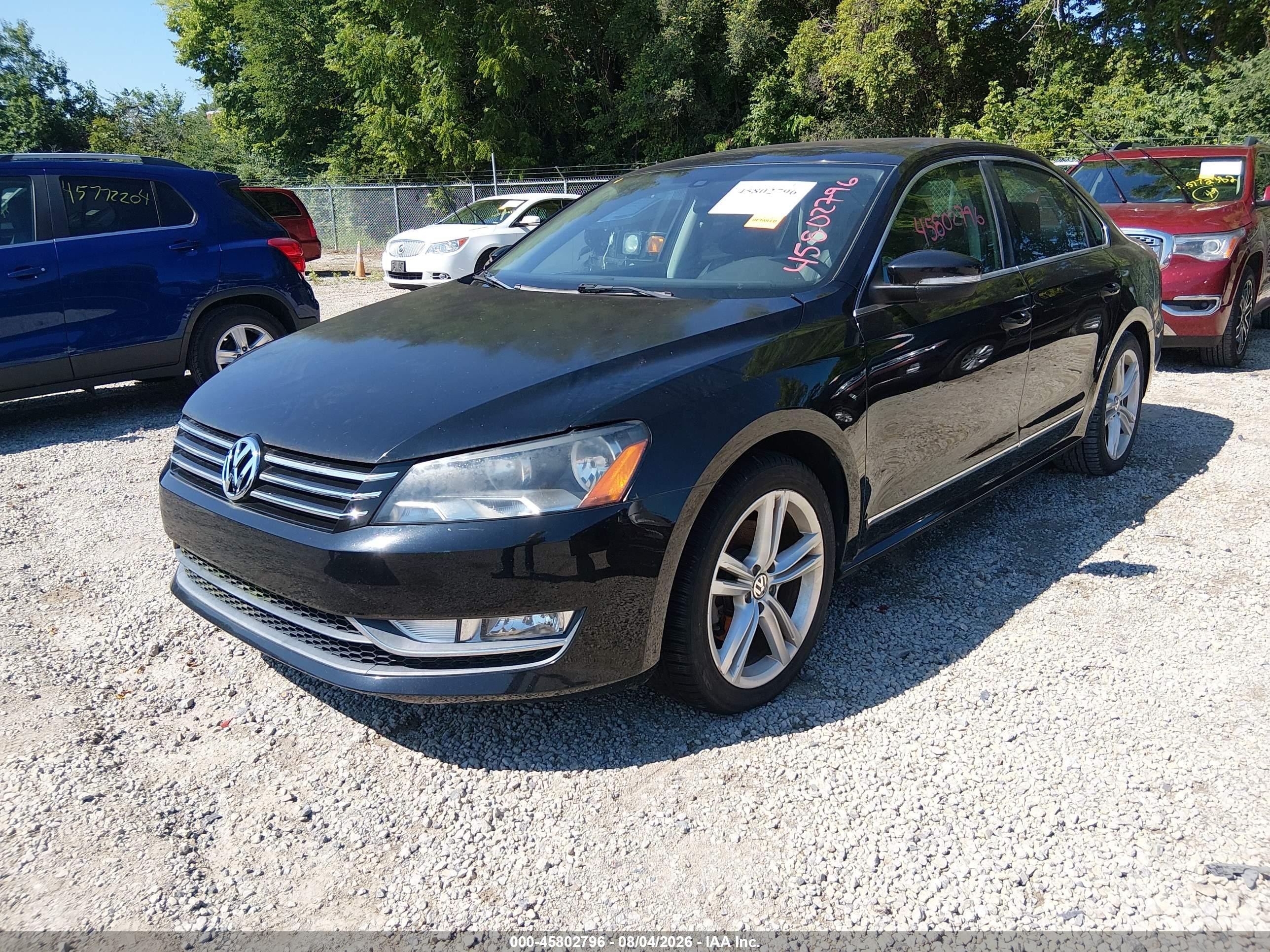 2014 Volkswagen Passat 1.8t Sel Premium Black vin: 1VWCT7A39EC053398
