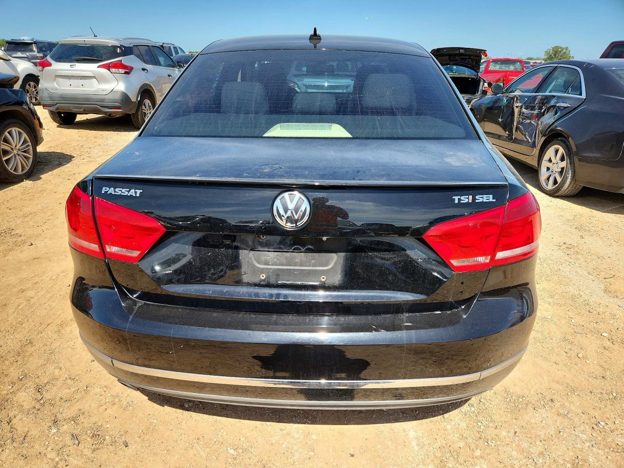 2014 Volkswagen Passat Sel Черный vin: 1VWCT7A39EC070315