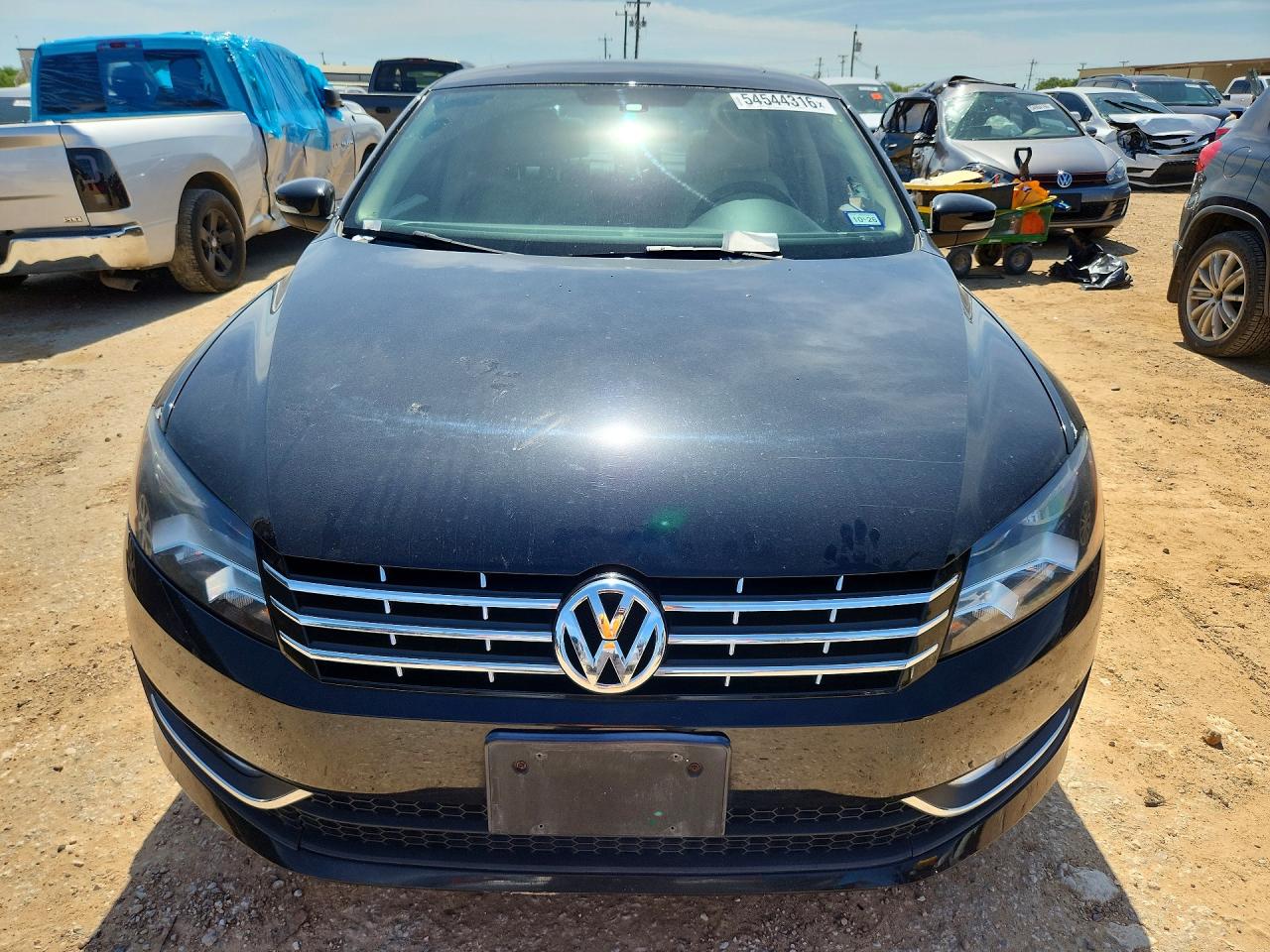 2014 Volkswagen Passat Sel Черный vin: 1VWCT7A39EC070315