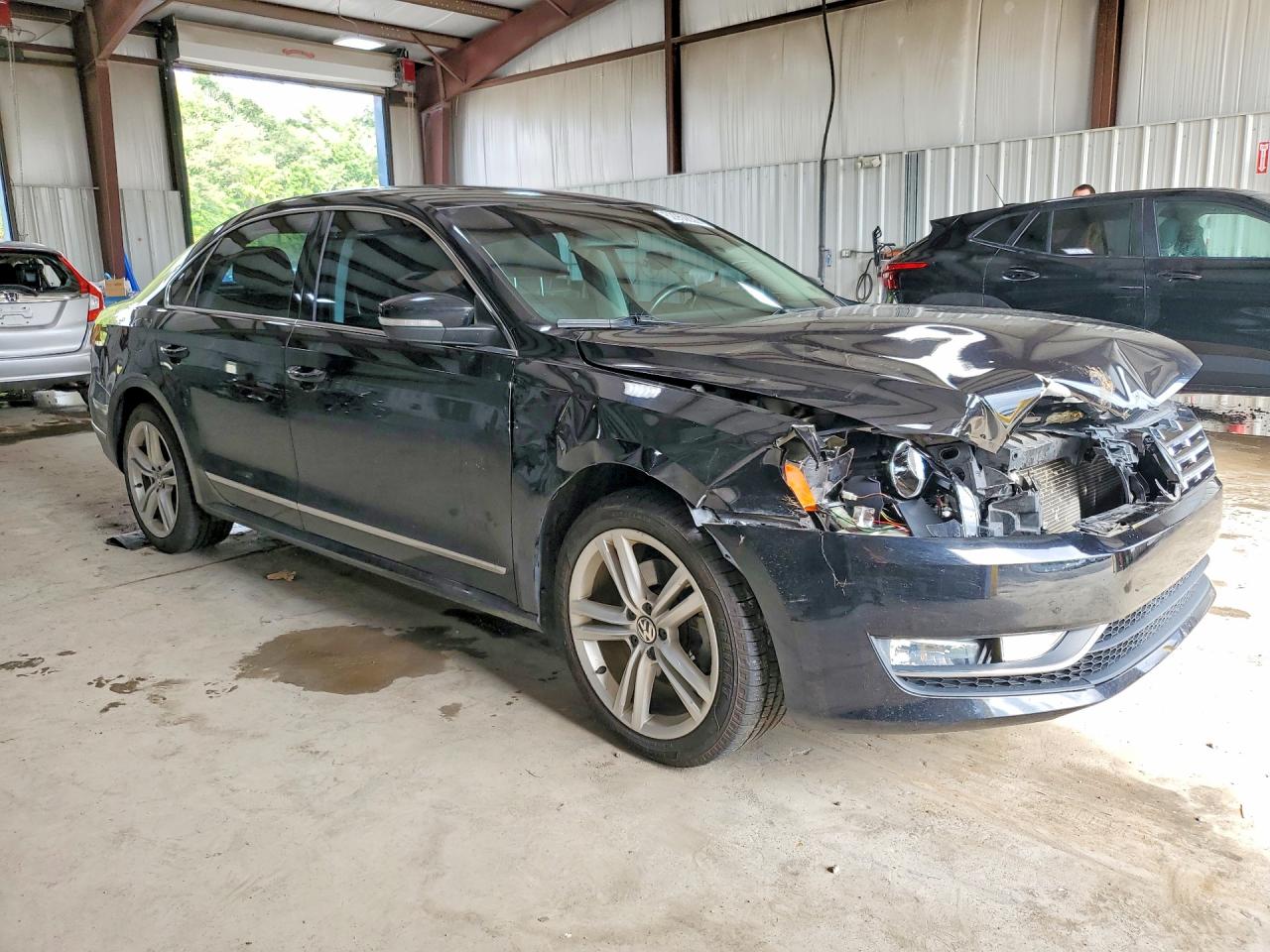 2014 Volkswagen Passat Sel Черный vin: 1VWCT7A3XEC110160