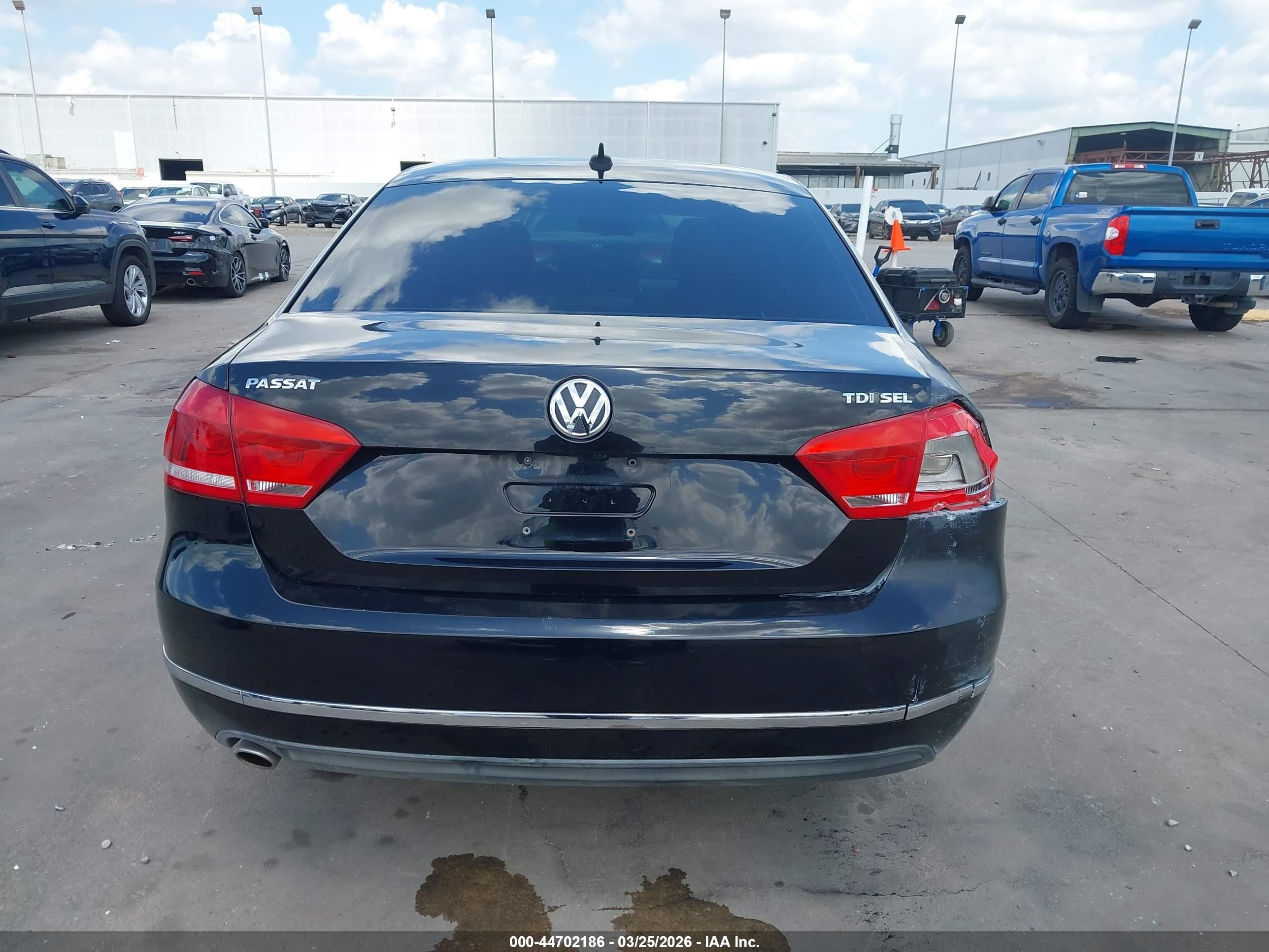 2015 Volkswagen Passat 2.0l Tdi Sel Premium Black vin: 1VWCV7A31FC008676