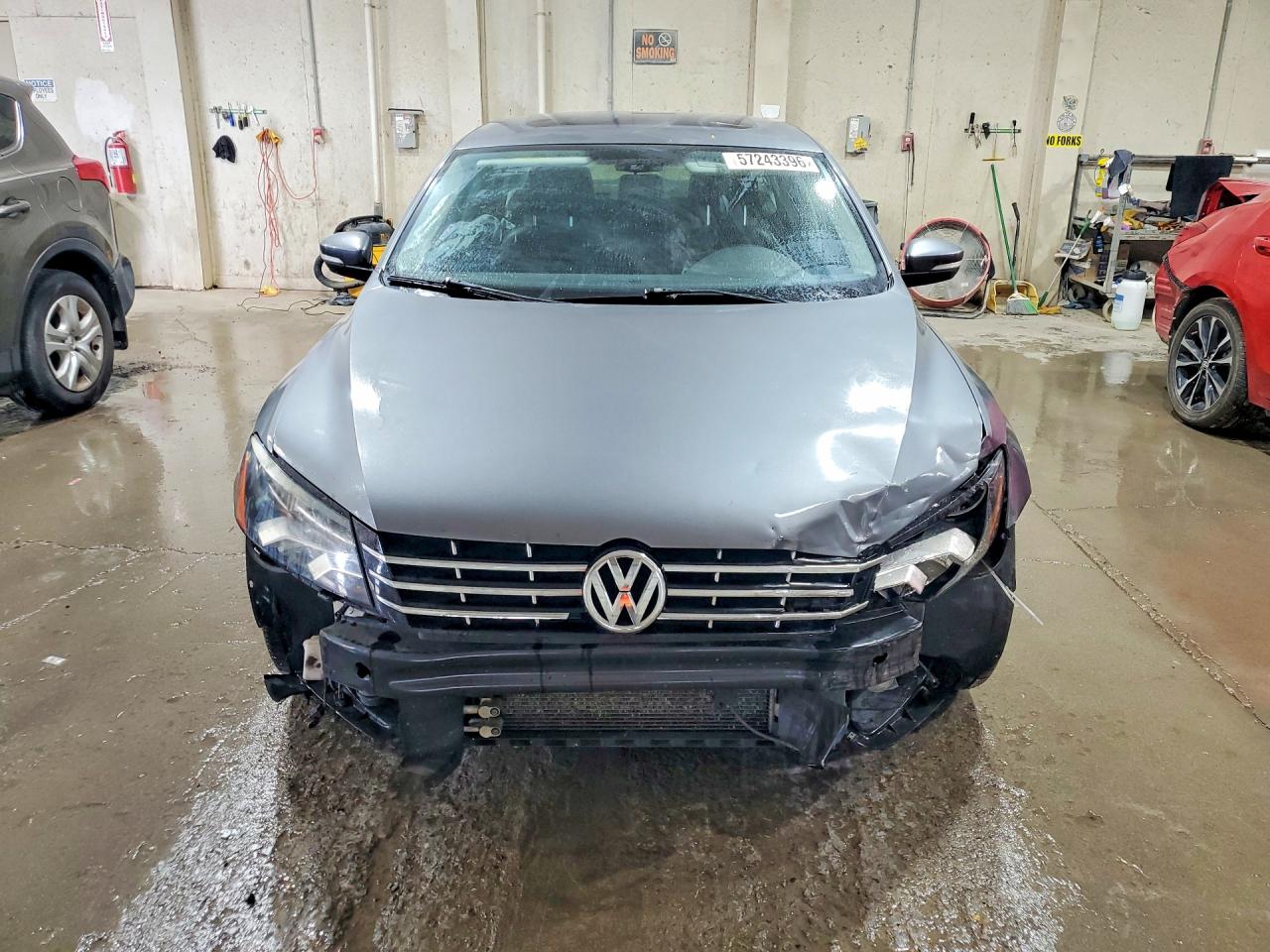 2015 Volkswagen Passat Sel Gray vin: 1VWCV7A32FC086268